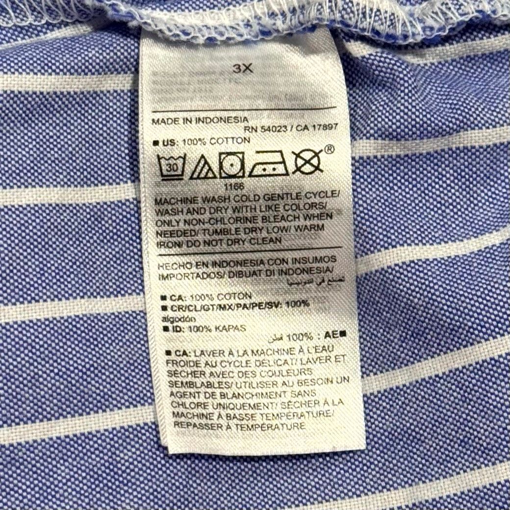 Old Navy Old Navy Wrap Top Plus Size 3X Blue Striped Crop Coastal Size 3XL / US 20-22 - 4 Thumbnail