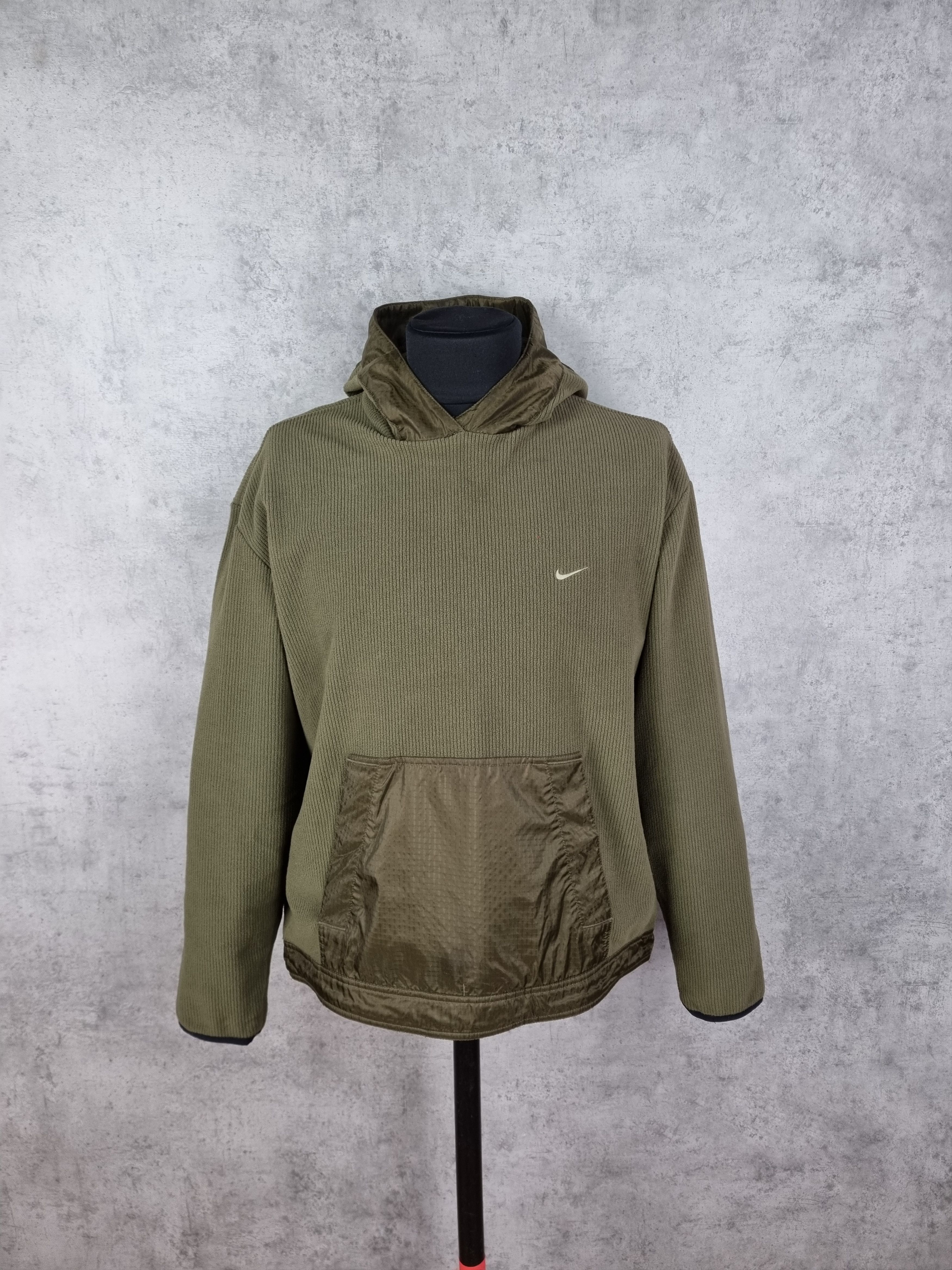 Nike × Vintage Vintage NIKE Small Swoosh Fleece Hoodie Travis Scott style Size US L / EU 52-54 / 3 - 4 Thumbnail