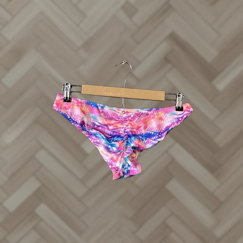 Victoria's Secret Pink by Victoria's Secret Womens Multicolor Aztech Abstract Bikini Bottom Large Size 36" / US 14 / IT 50 - 1 Thumbnail