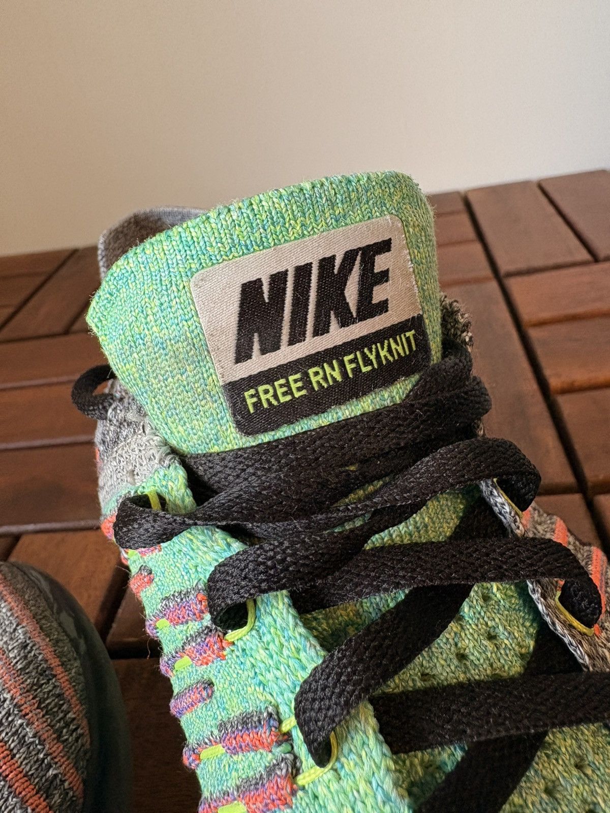 Nike Nike Free RN Flyknit – Grey / Multicolour – US11 – 2017 Size US 11 / EU 44 - 11 Thumbnail