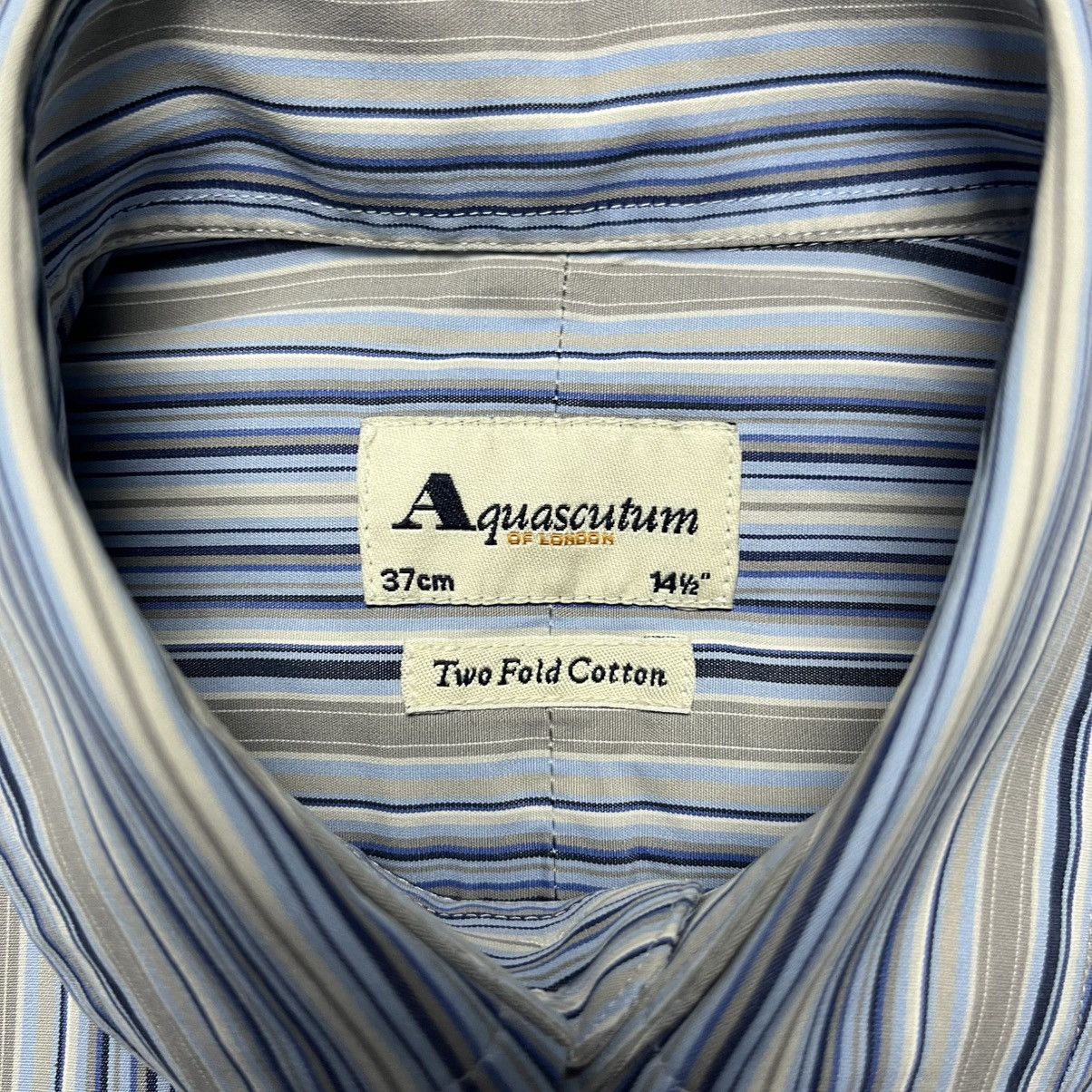 Aquascutum Vintage Aquascutum Striped Shirt Long Sleeve Button Up Size US L / EU 52-54 / 3 - 5 Thumbnail