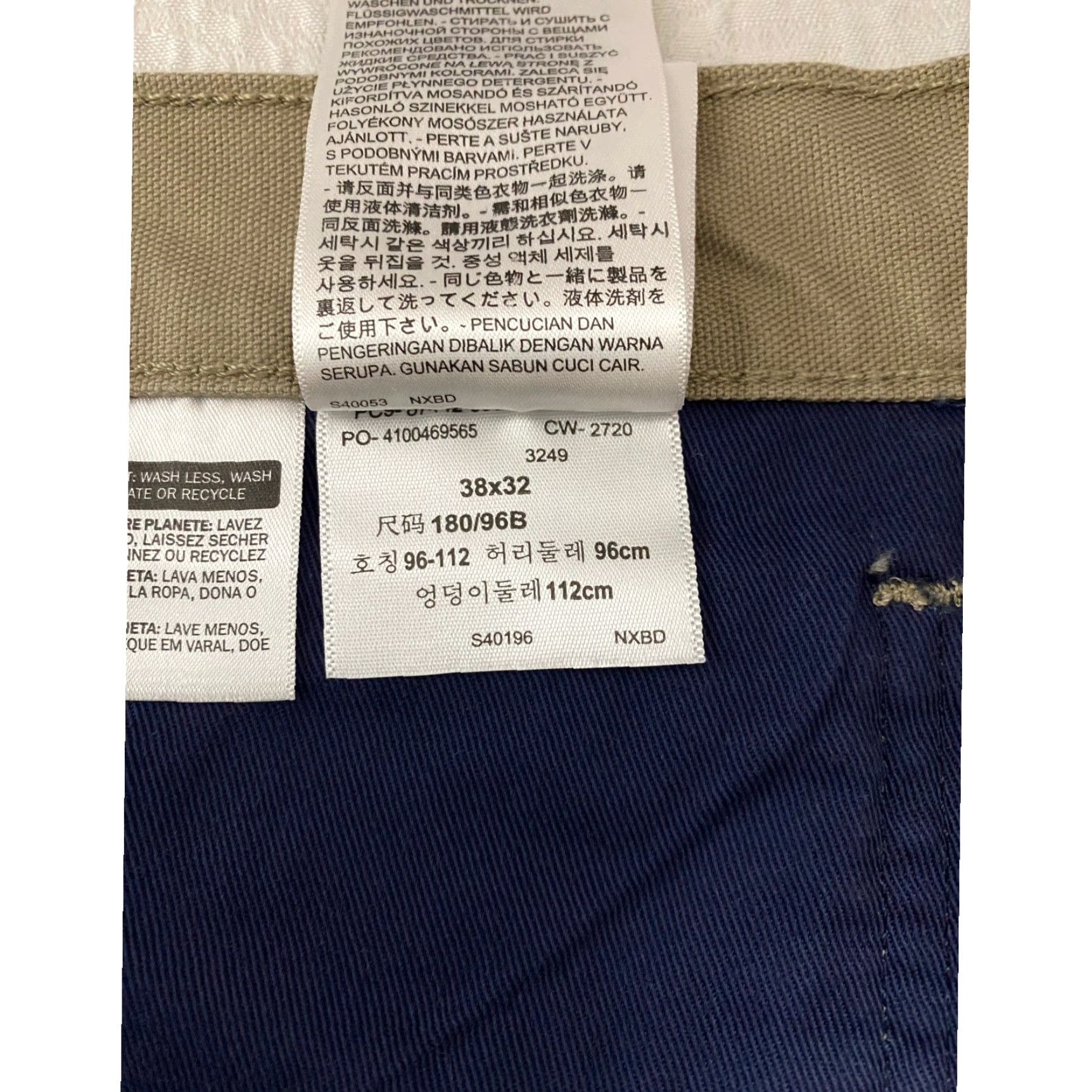 Levi's Levi's Mens Workwear Pants 38x32 Khaki Beige Cotton Blend Straight Leg (Regular) 5-Pocket Canvas Logo Button Zip Casual Workwear Mens Khakis Size US 38 / EU 54 - 6 Thumbnail