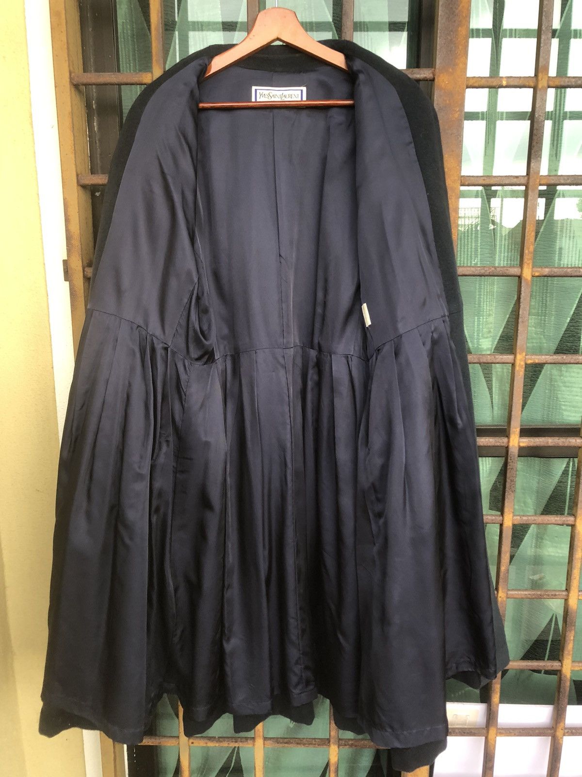 Yves Saint Laurent Yves Saint Laurent Green Wool Dress Size M / US 6-8 / IT 42-44 - 8 Thumbnail