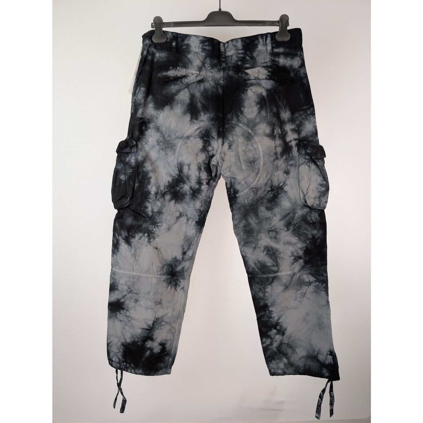 Off-White o1rshd1 Bounce Tie Dye Ripstop Cargo Pants Warm Grey / White Size US 38 / EU 54 - 9 Thumbnail