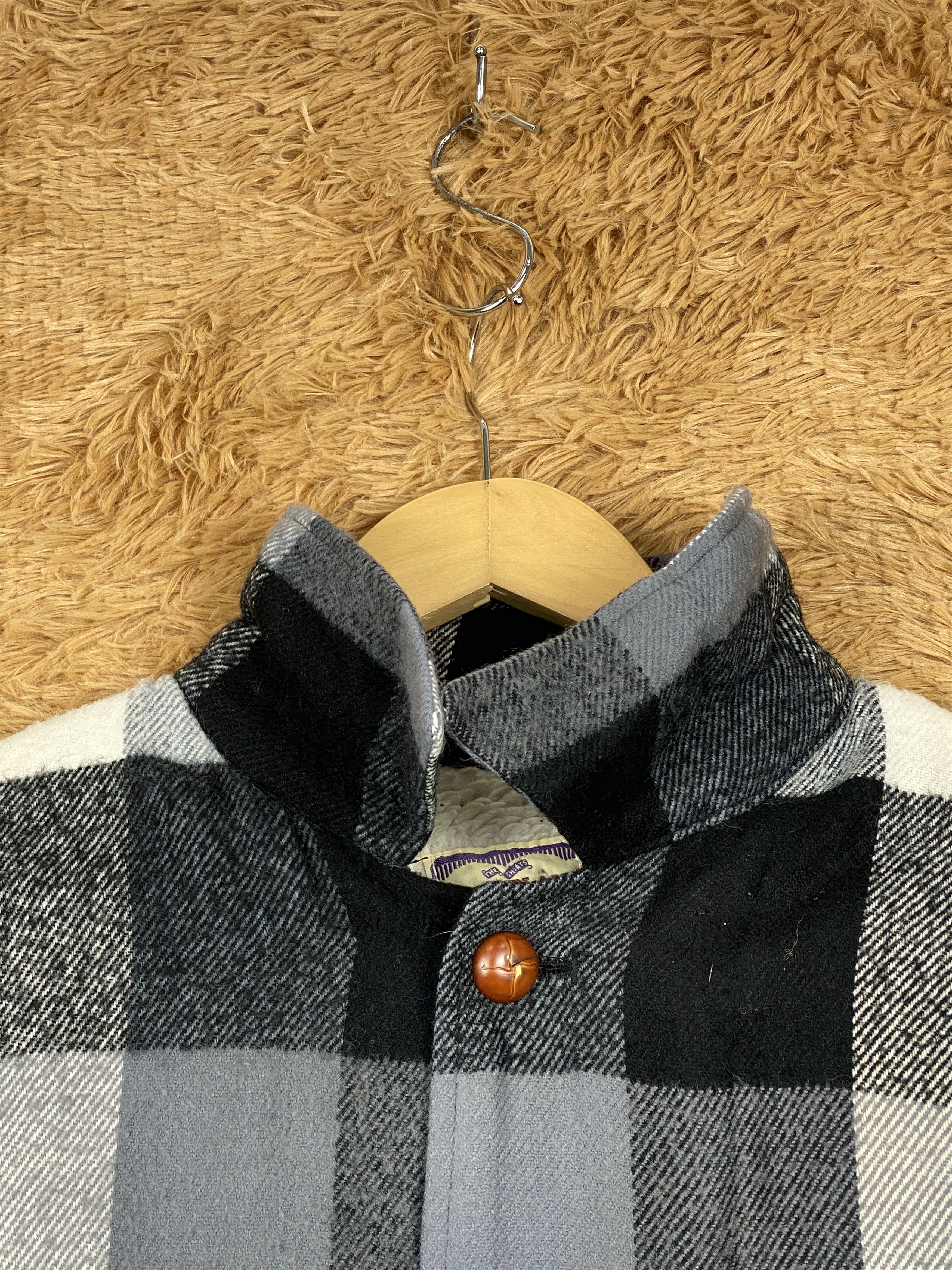 Japanese Brand × Lumberjack × Vintage Vintage Work Plant Flannel Jacket Fleece Lining J1733 Size US M / EU 48-50 / 2 - 3 Thumbnail