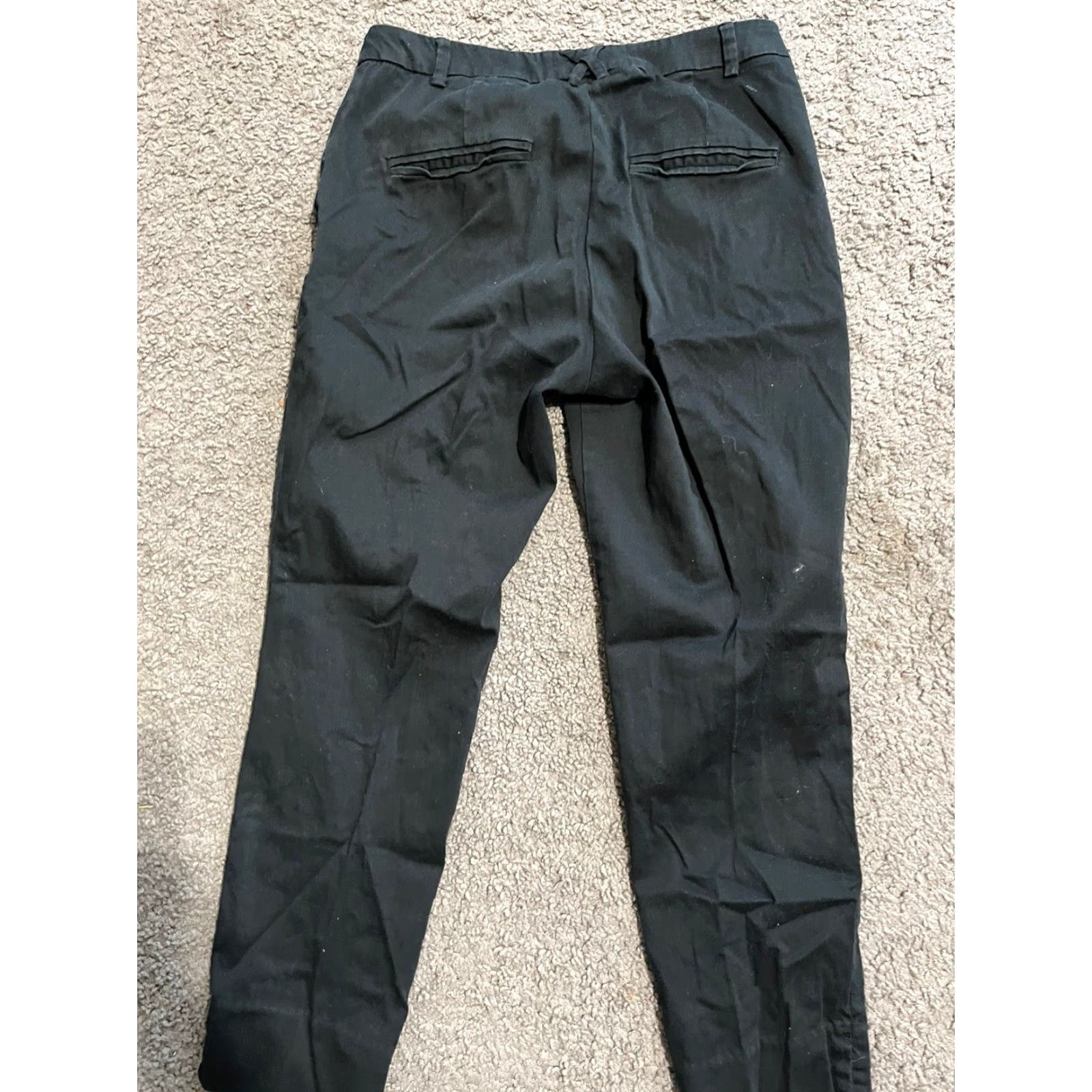 H&M H&M Dress Pants Women Size 8 Black Solid Ankle Business Casual Skinny Size 30" / US 8 / IT 44 - 4 Thumbnail