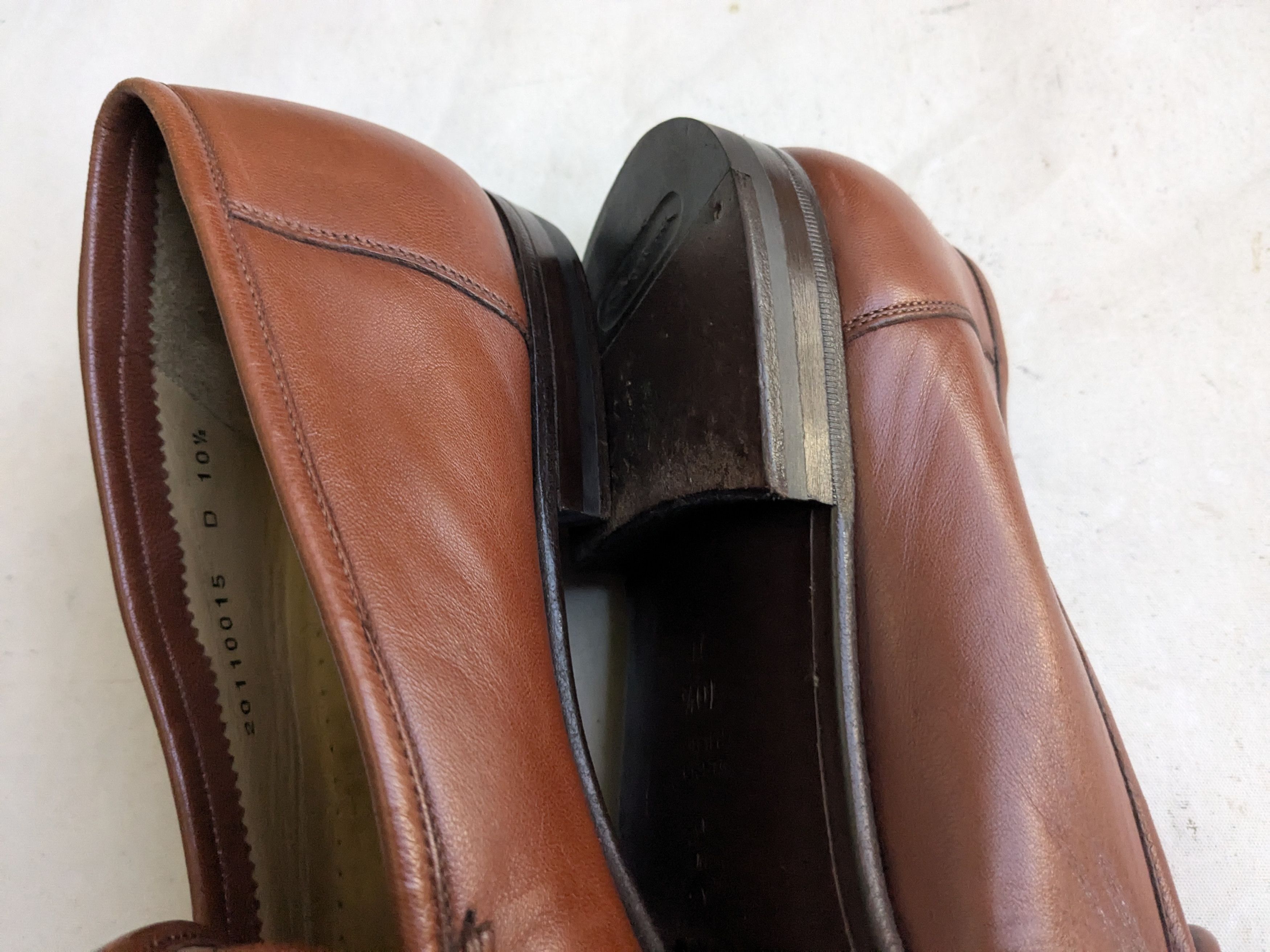 Santoni Santoni Penny Loafers Brown Leather 10.5 D Slip Ons Size US 10.5 / EU 43-44 - 10 Thumbnail