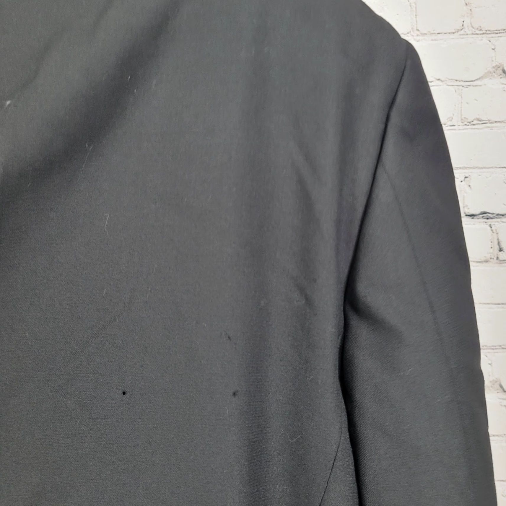 Vintage Vito Rufolo Black 100% Wool Tuxedo Suit Jacket Italy 44R Comero Super 100's Size 44R - 6 Thumbnail