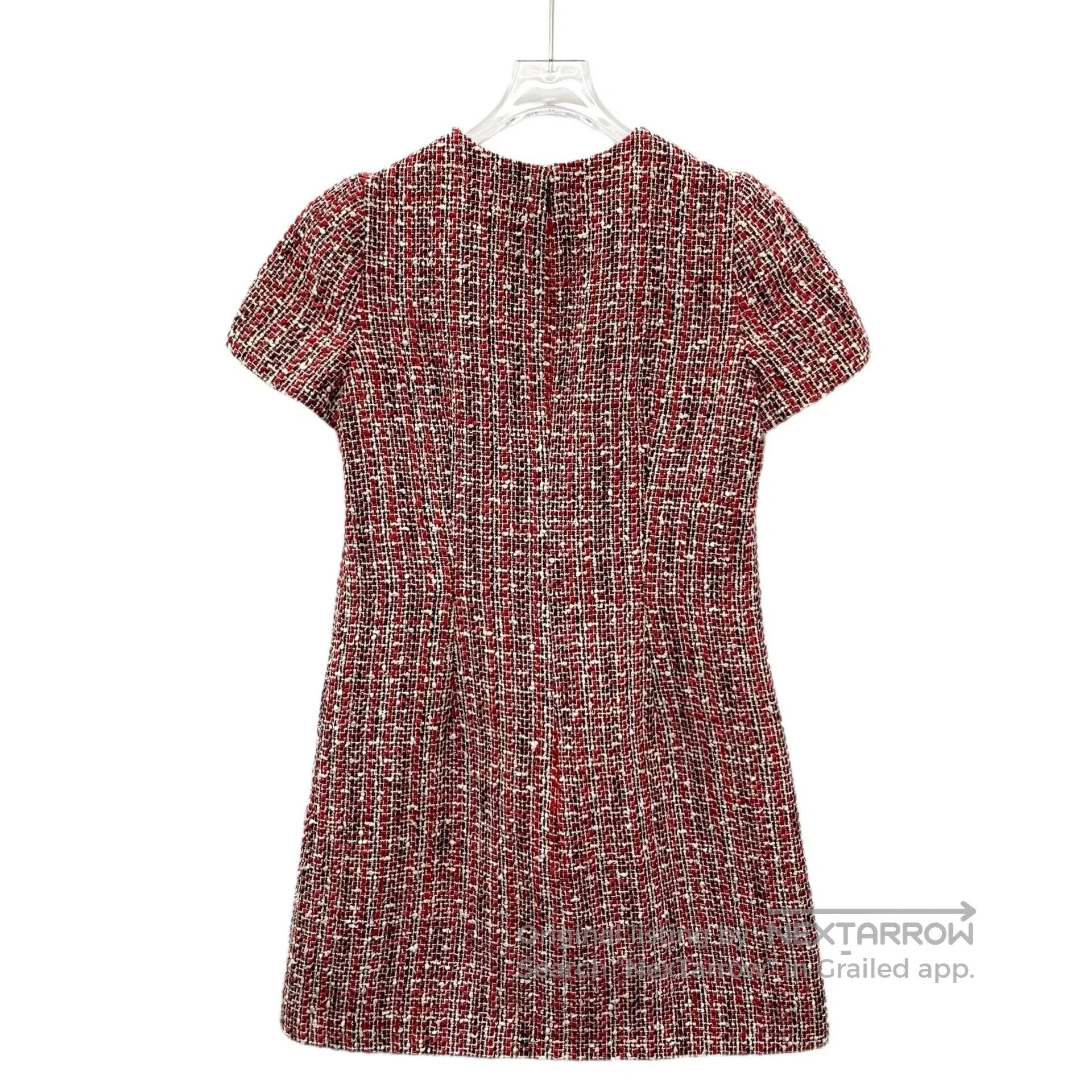 Alexander McQueen Alexander McQueen Red Cotton Round Neck Short Sleeve Weave Size S / US 4 / IT 40 - 2 Thumbnail