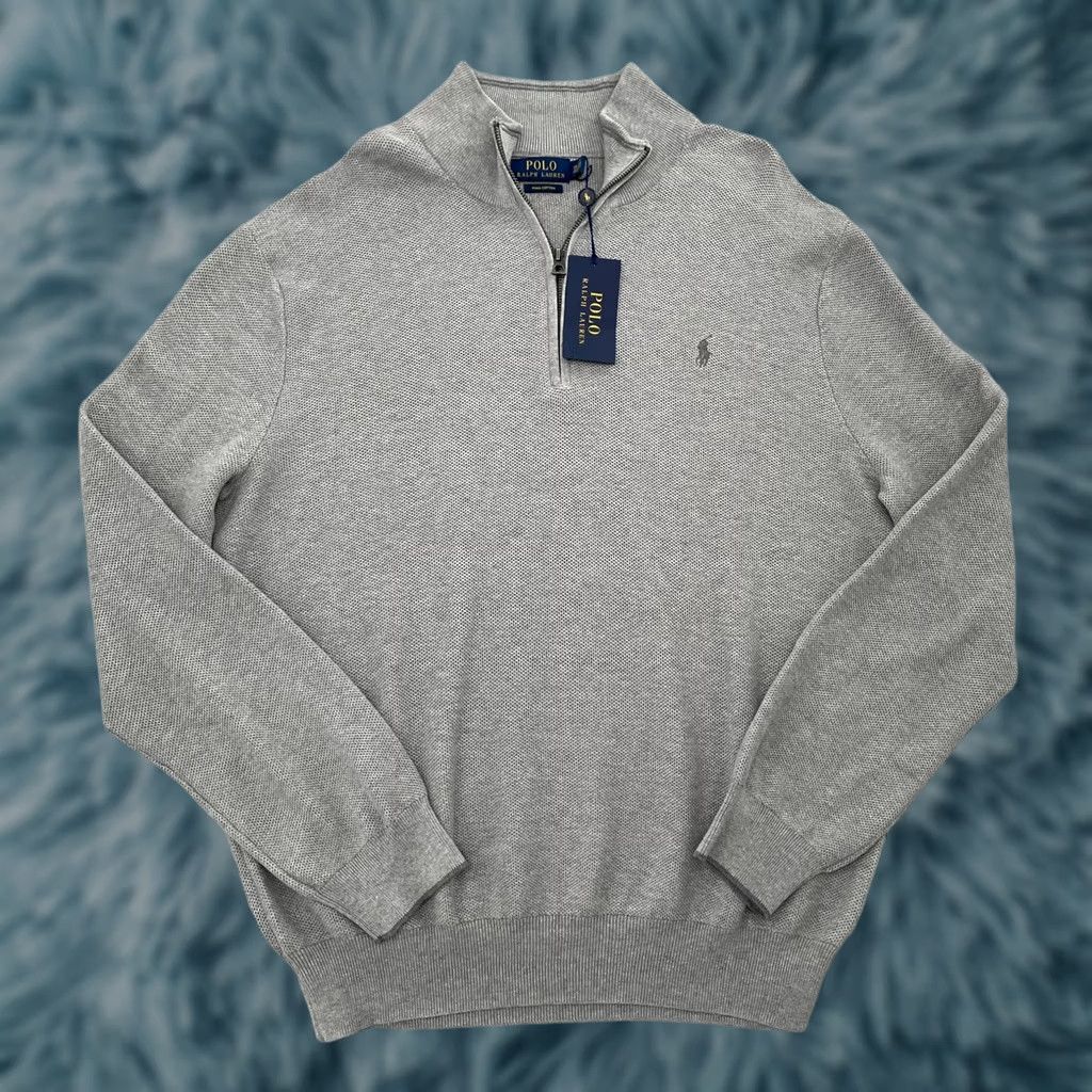 Polo Ralph Lauren Polo Ralph Lauren Sweater Adult 2XL Gray 1/4 Zip Pullover Fine Luxurious Yarn Size US XXL / EU 58 / 5 - 1 Thumbnail