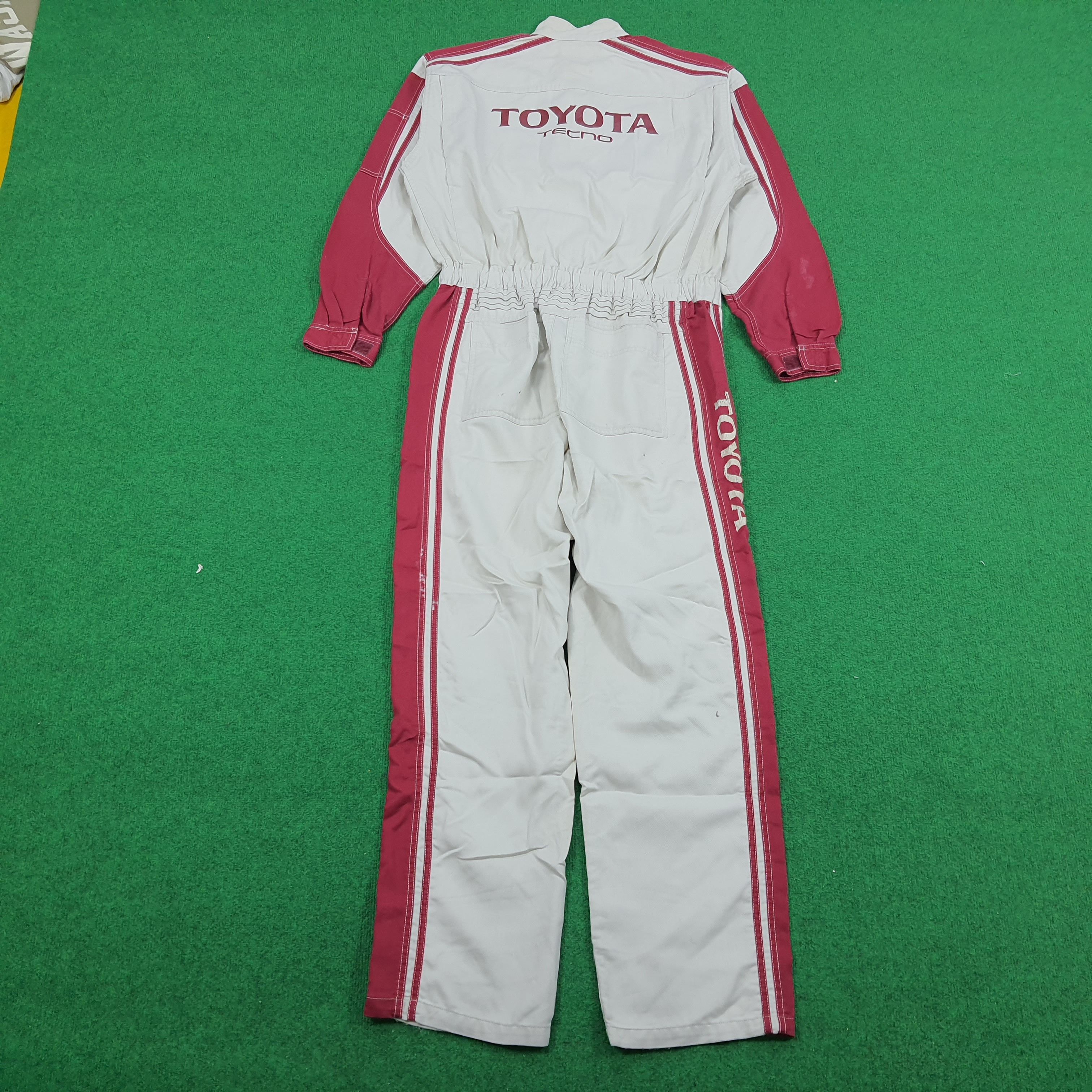 Japanese Brand × Vintage Vintage Tecno Toyota Japan Racing Workwear Coverall Size US M / EU 48-50 / 2 - 2 Thumbnail