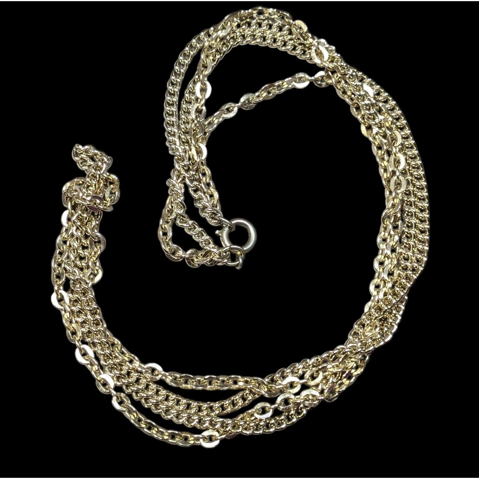 Other Simple Classic Gold Tone Double Chain Necklace Size ONE SIZE - 1 Thumbnail