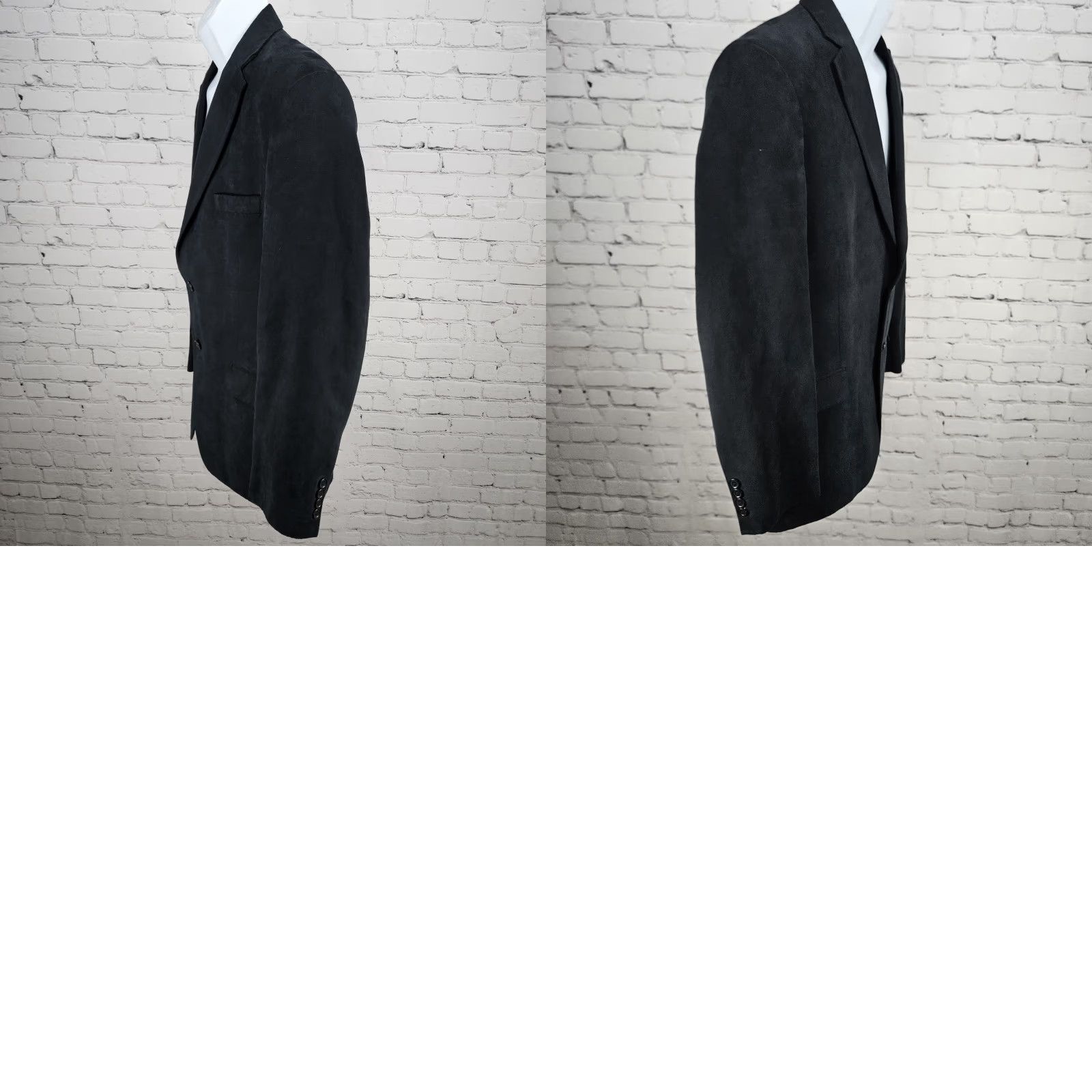 Tasso Elba Tasso Elba Blazer Mens 40R Black Notch Single-Vented 2 Button Polyester Sport Coat Size 40R - 9 Thumbnail