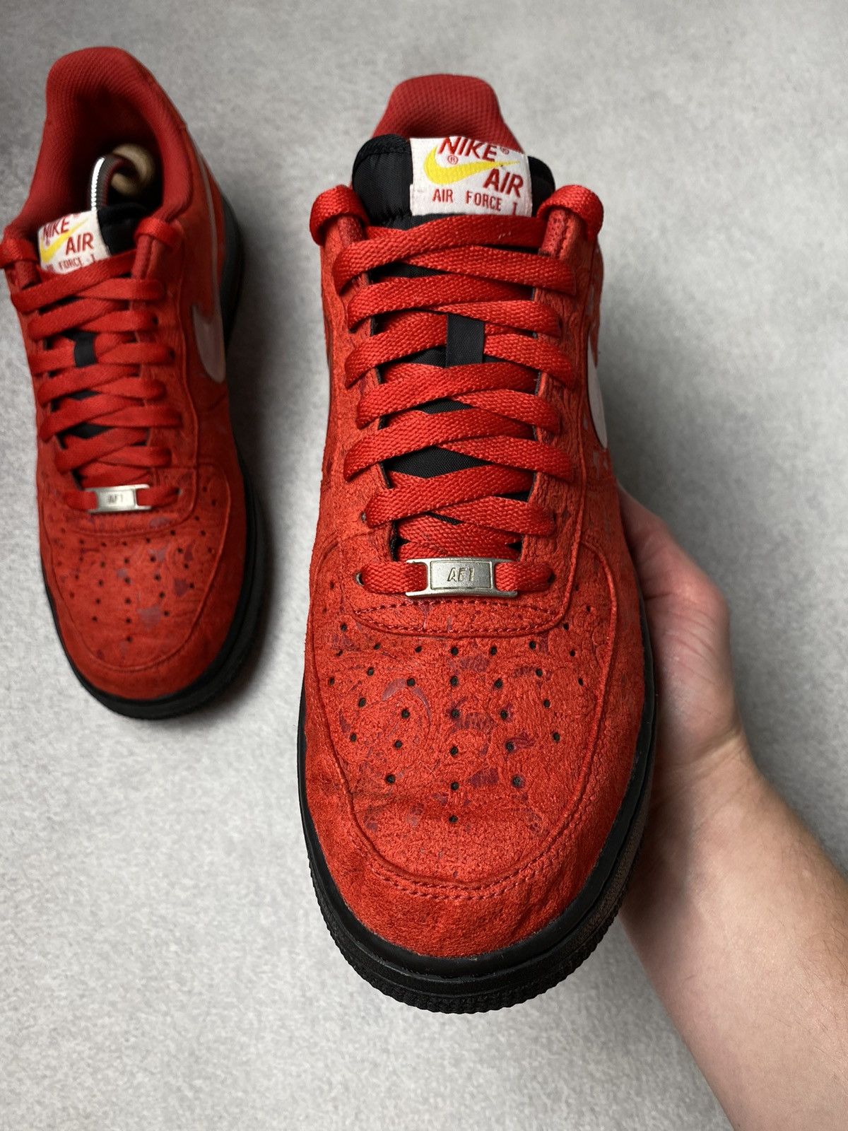 Vintage Vintage Nike Air Force 1 Low Miami Heat Red Paisley US10 Size US 10 / EU 43 - 9 Thumbnail