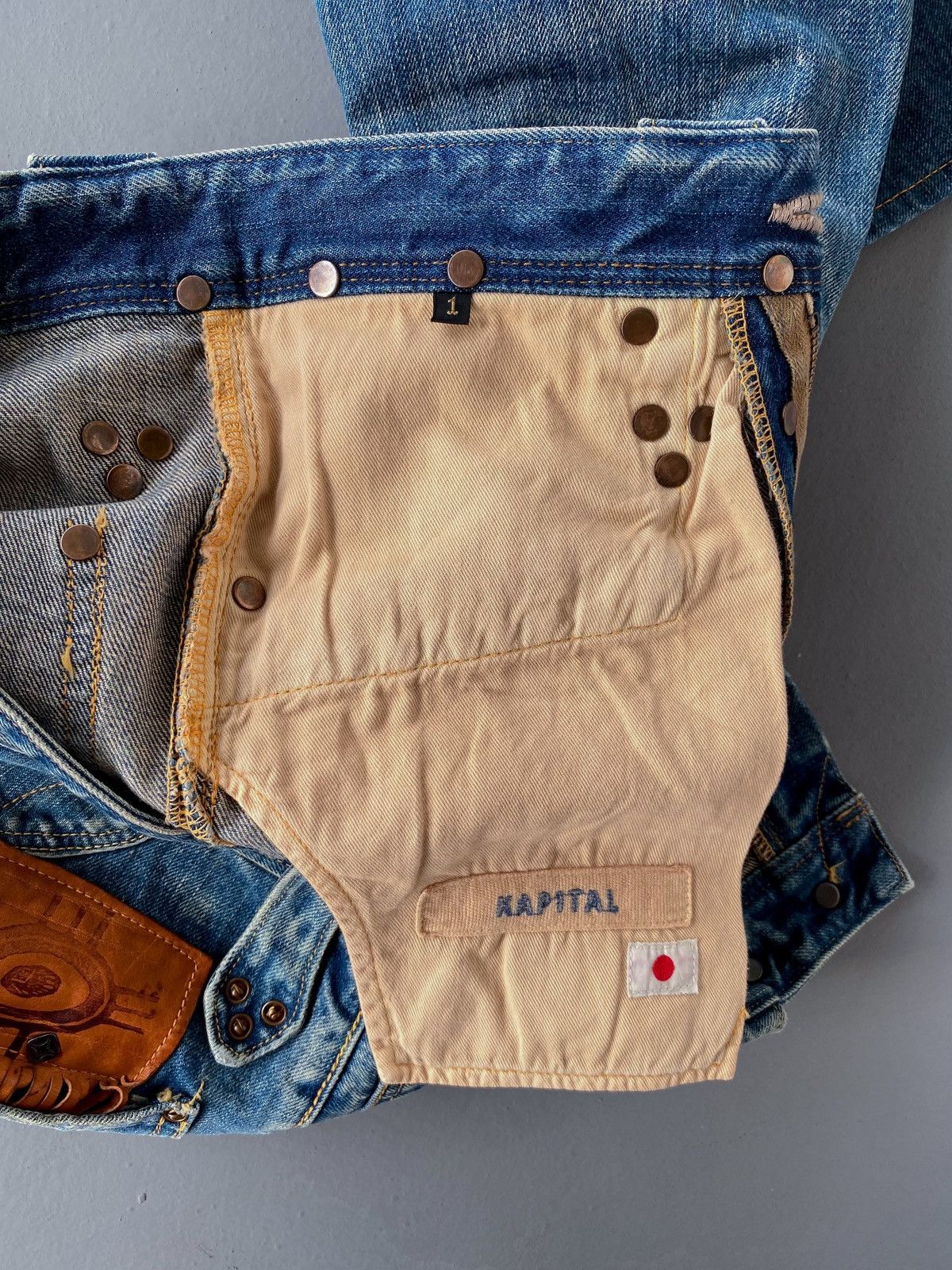 Kapital Kapital Bootcut Flared Flare Denim Painted Jeans Size US 28 / EU 44 - 8 Thumbnail