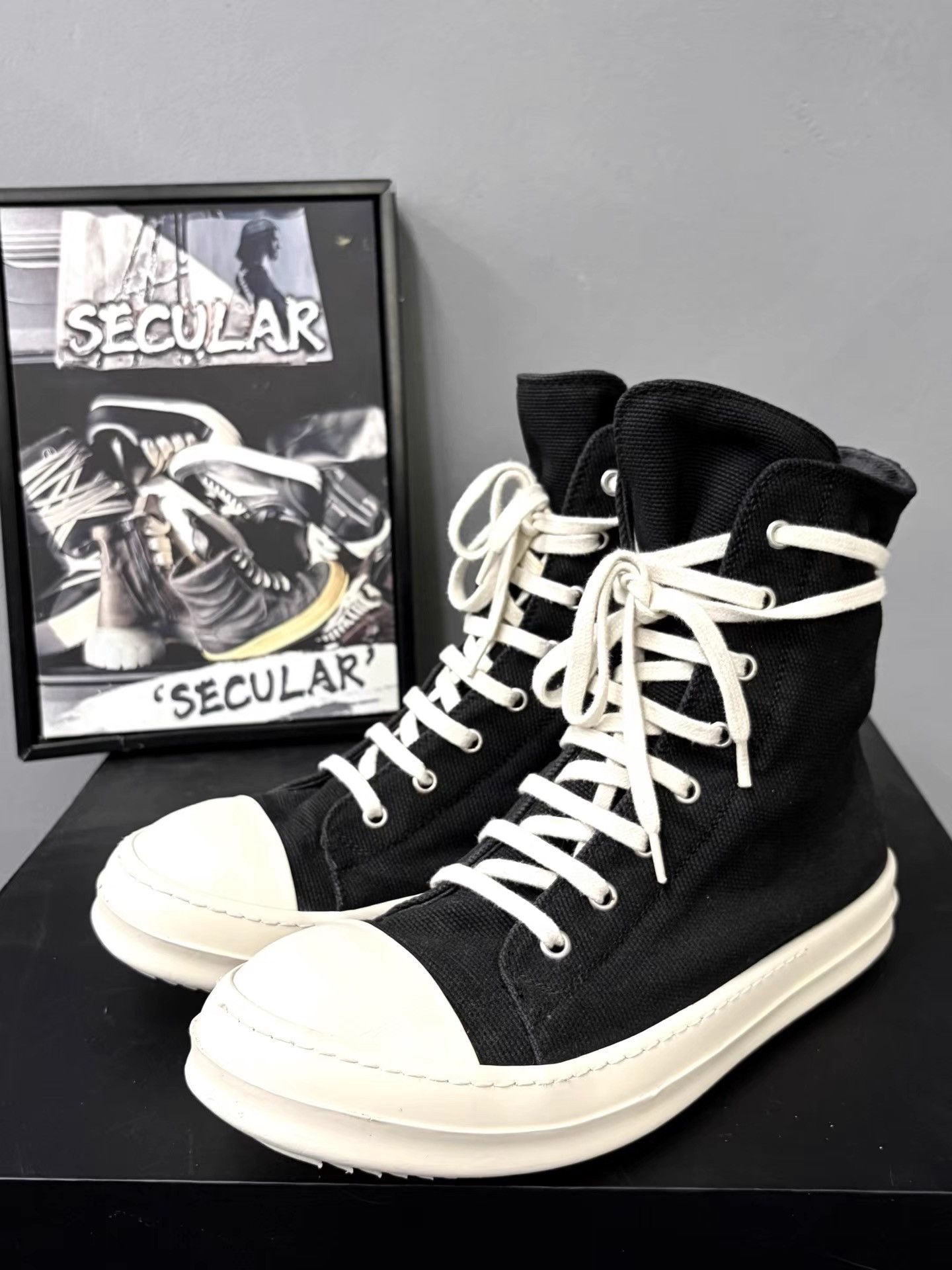 Rick Owens Rick Owens Drkshdw Jumbo High-Top Sneakers K34 Size US 7 / EU 40 - 1 Thumbnail