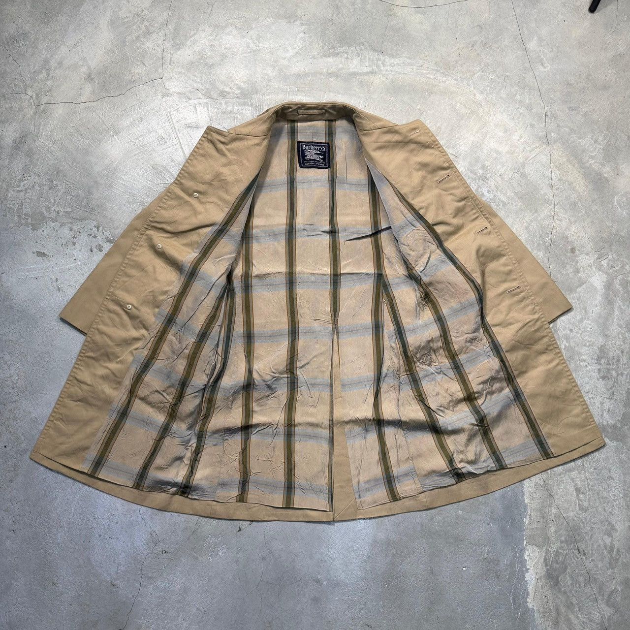 Burberry Vintage 80s BURBERRYS Trench Coat Nova Check Size US S / EU 44-46 / 1 - 3 Thumbnail