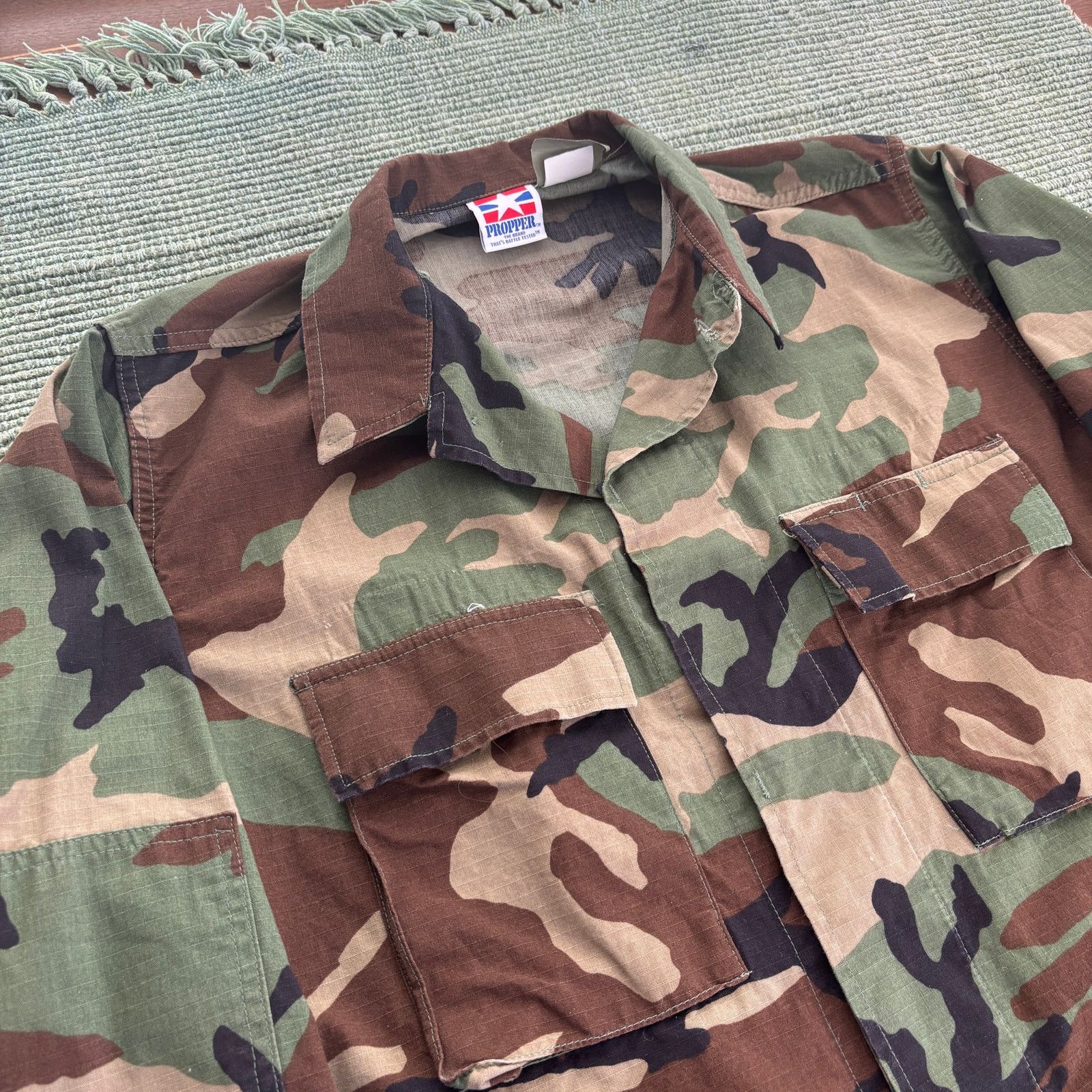 Propper × Vintage Vintage Civilian Issue Camo Four Pocket Military Jacket Sz M Size US M / EU 48-50 / 2 - 4 Thumbnail