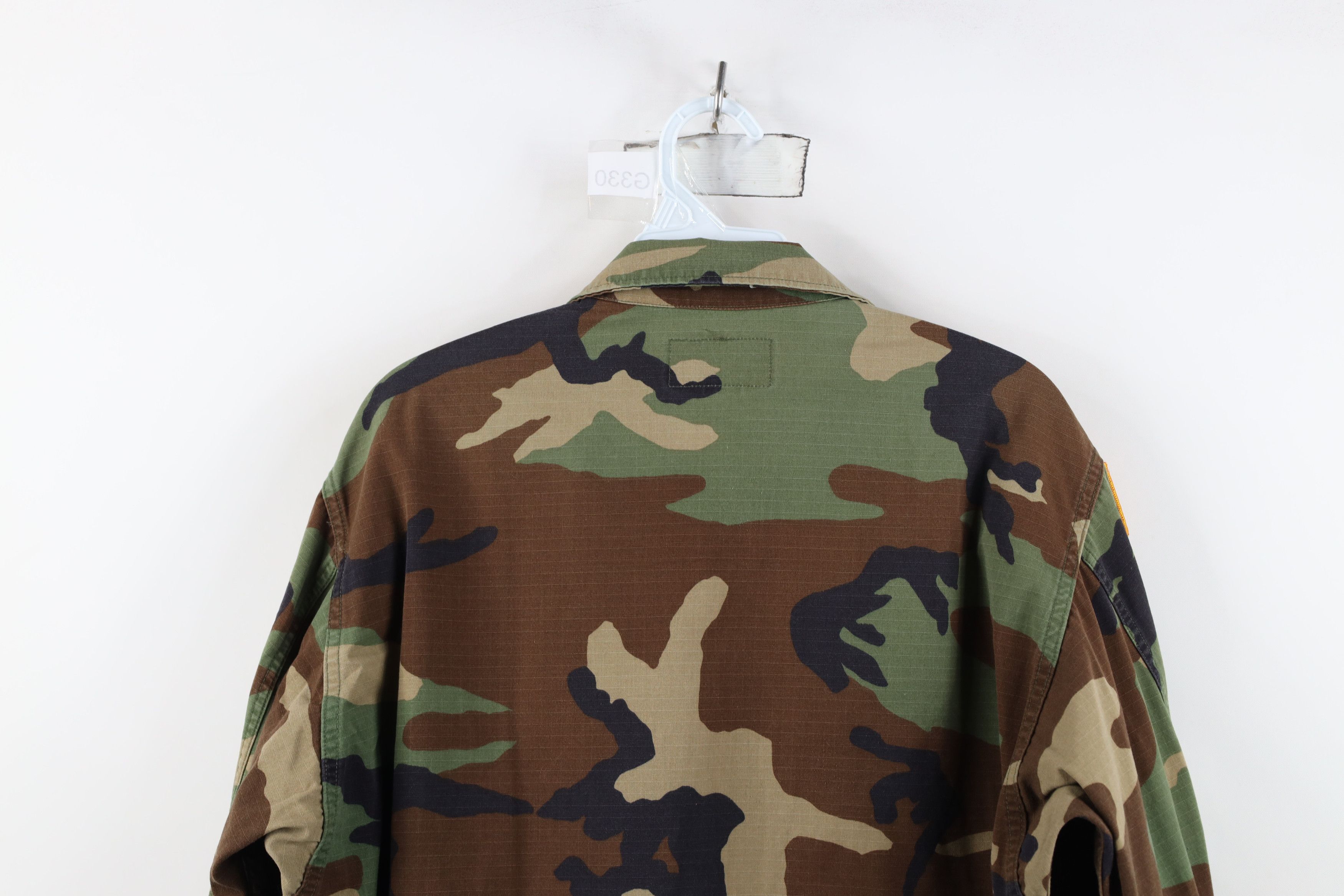 Vintage Vintage 90s Military Woodland Camouflage Combat Jacket USA Size US M / EU 48-50 / 2 - 15 Thumbnail