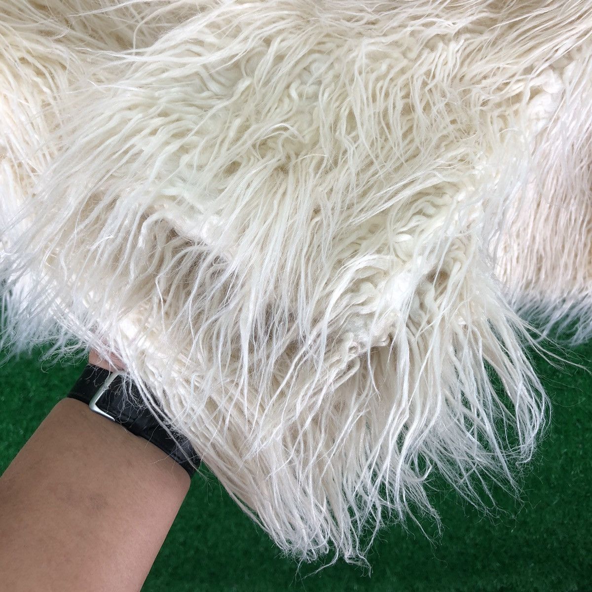 Japanese Brand Vintage Cardigan Hairy Sherpa Faux Fur by Natural Couture Size US M / EU 48-50 / 2 - 13 Thumbnail