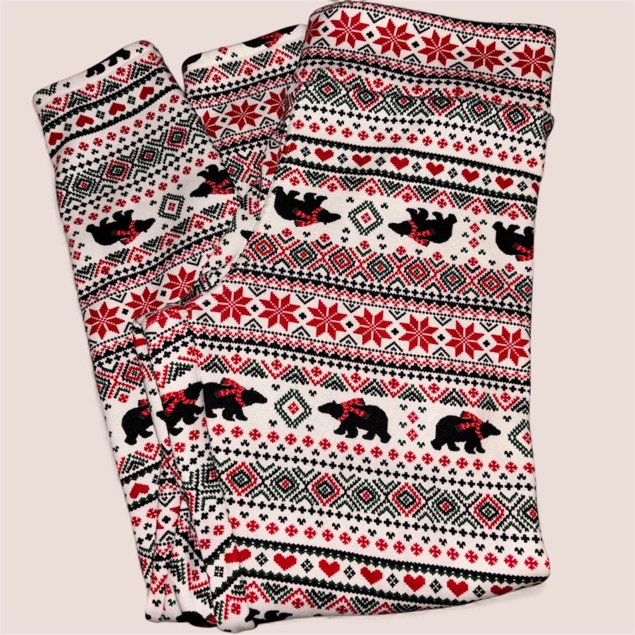 The Unbranded Brand Black Bear Jammies Leggings Size XL Size 33" - 1 Thumbnail
