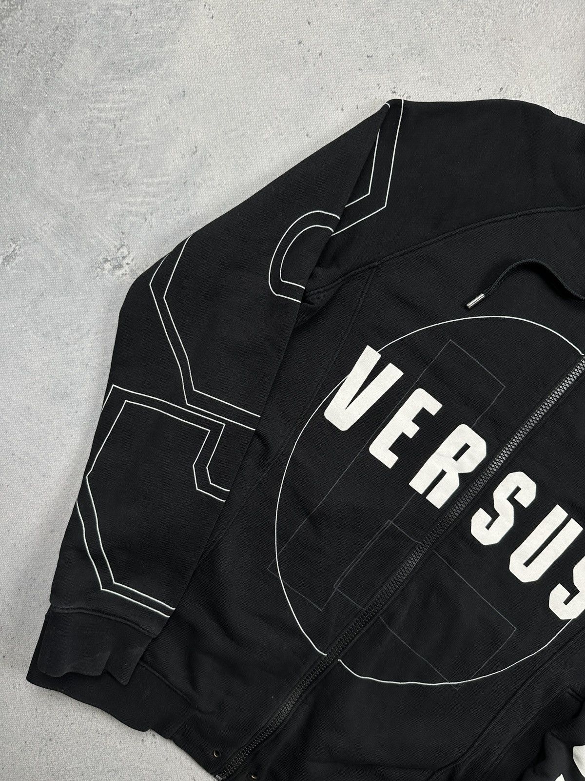 Versus Versace Versus Versace Black Full Zip Hoodie Geometric Print Rare S Size US S / EU 44-46 / 1 - 3 Thumbnail