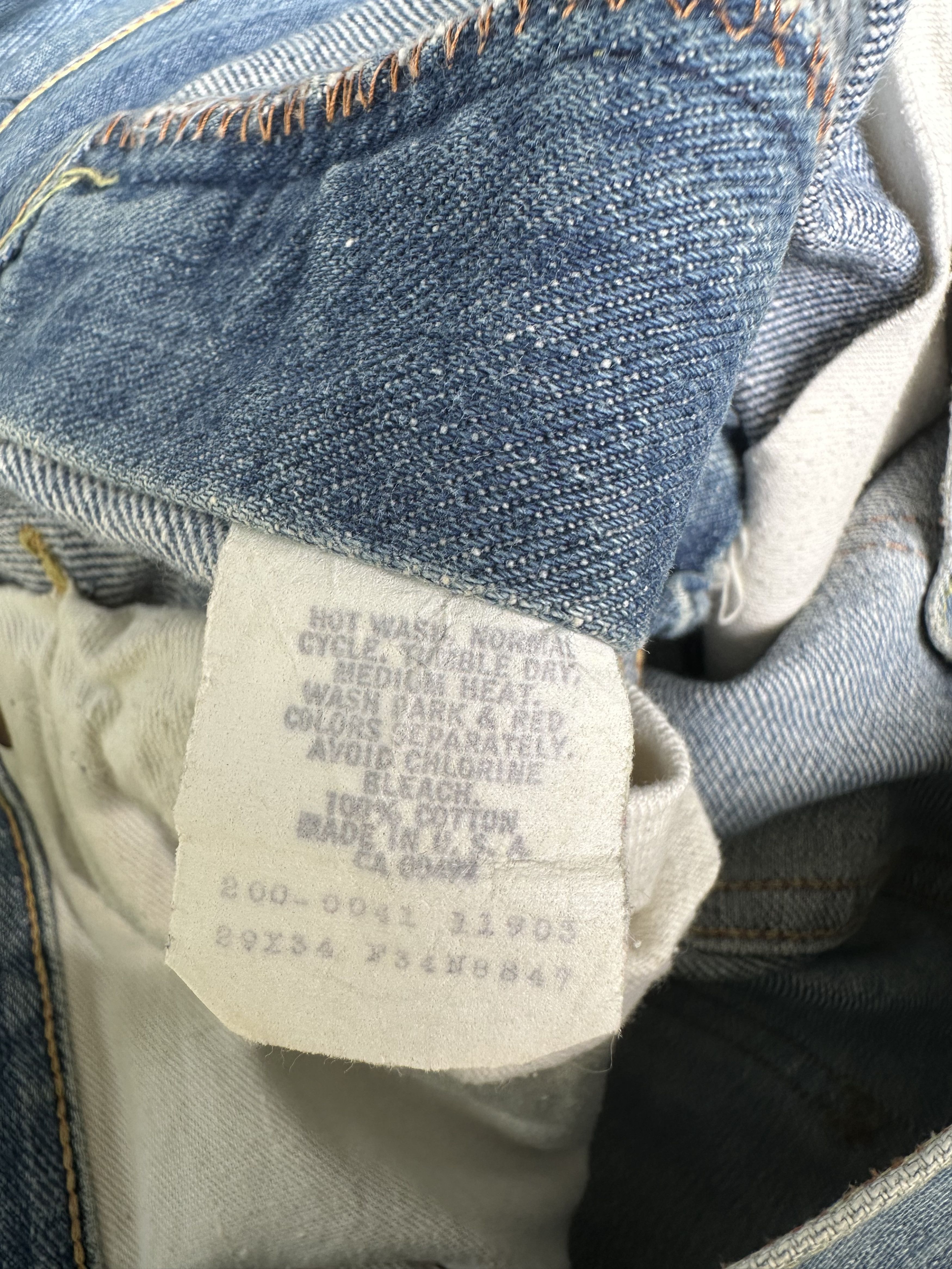 Lee Rare Vtg Distressed Lee Riders 70s Talon 42 Flare Denim Jean Size US 30 / EU 46 - 25 Thumbnail