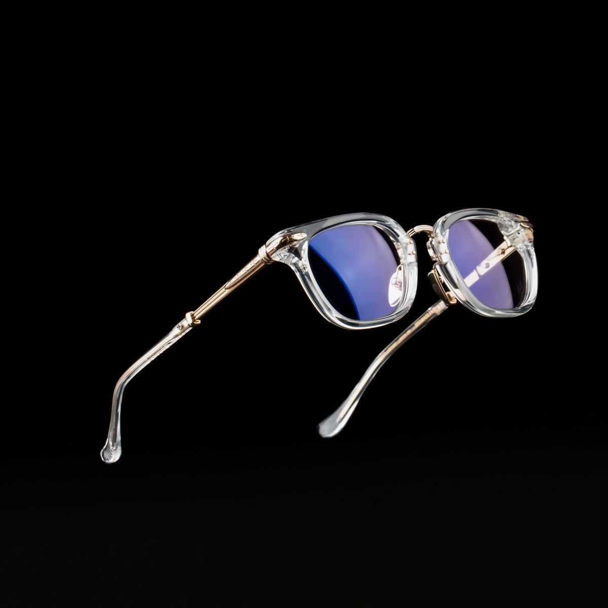 Chrome Hearts CHROME HEARTS TITANASLUVR CRYSTAL/GOLD PLATED GLASSES Size ONE SIZE - 1 Thumbnail
