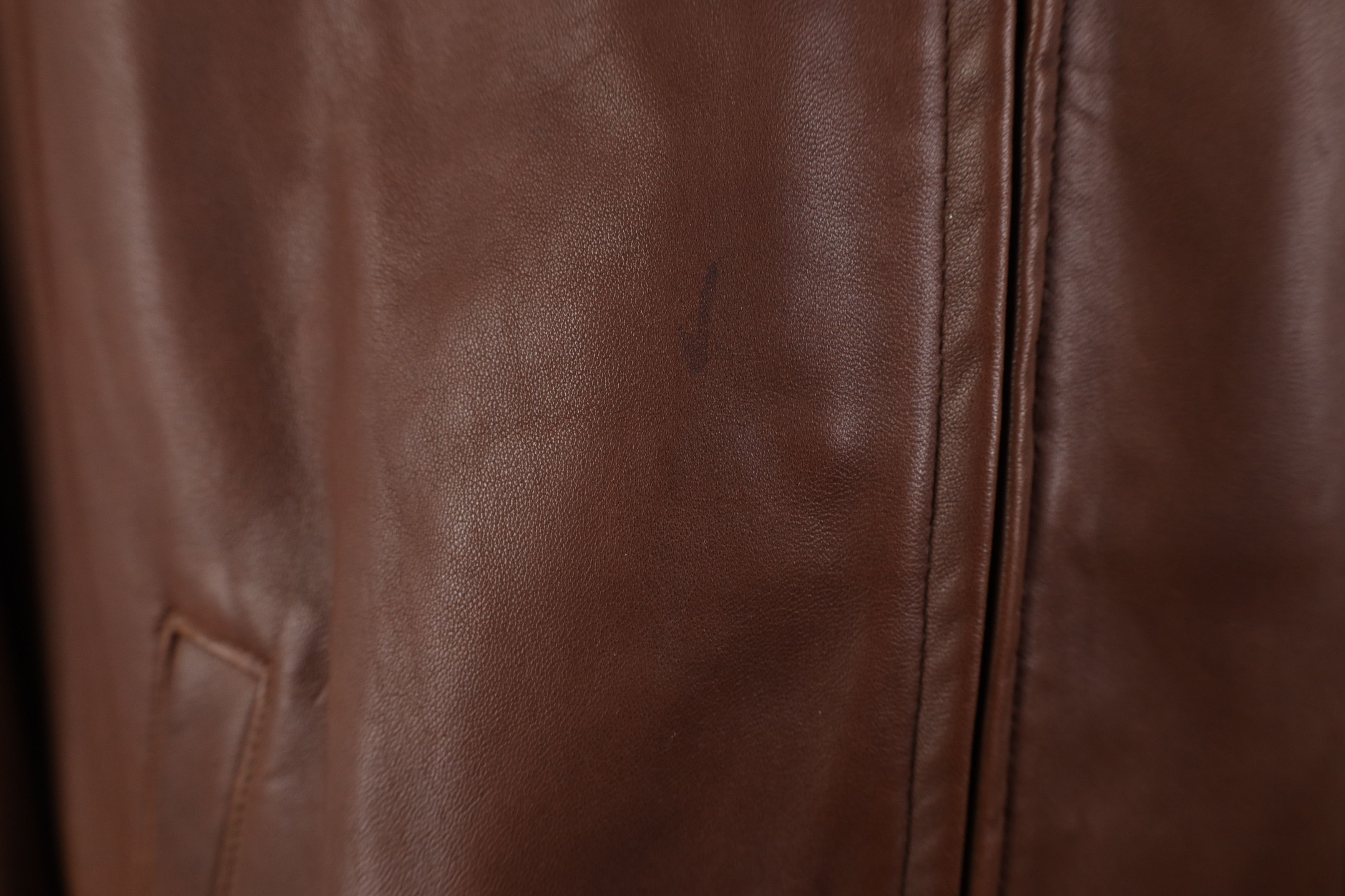 Vintage Vintage 90s Y2K Streetwear Leather Cafe Bomber Jacket Brown Size US M / EU 48-50 / 2 - 6 Thumbnail