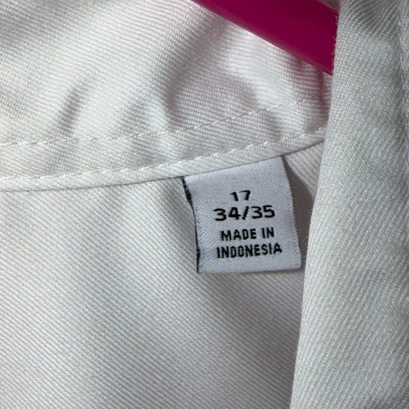 Calvin Klein Calvin Klein Infinite Non Iron Slim Fit Dress Shirt 17 34/35 Size 44R - 5 Thumbnail