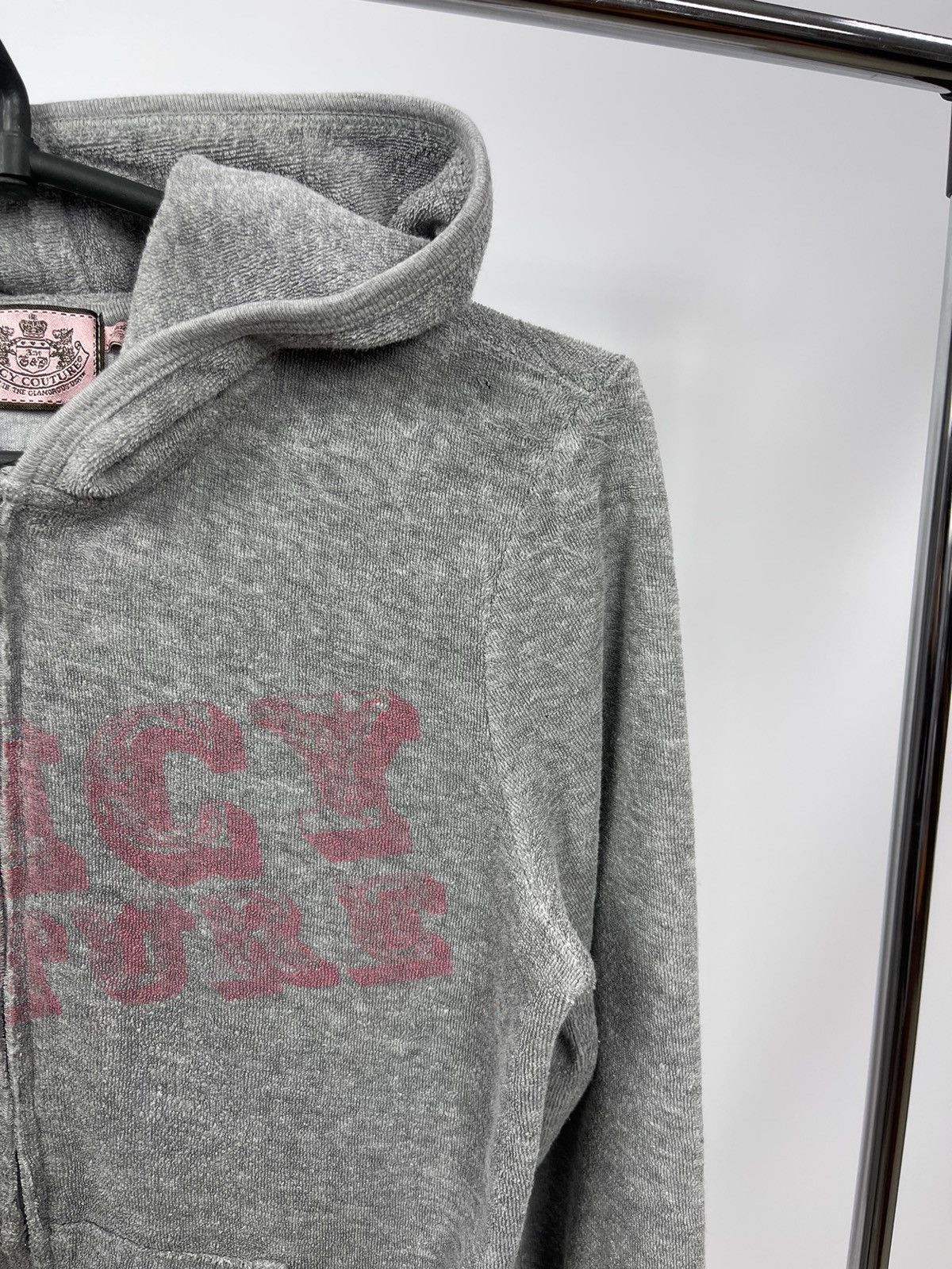 Juicy Couture Juicy Couture Full Zip Long Hoodie Grey Size M Made in USA Size M / US 6-8 / IT 42-44 - 2 Thumbnail