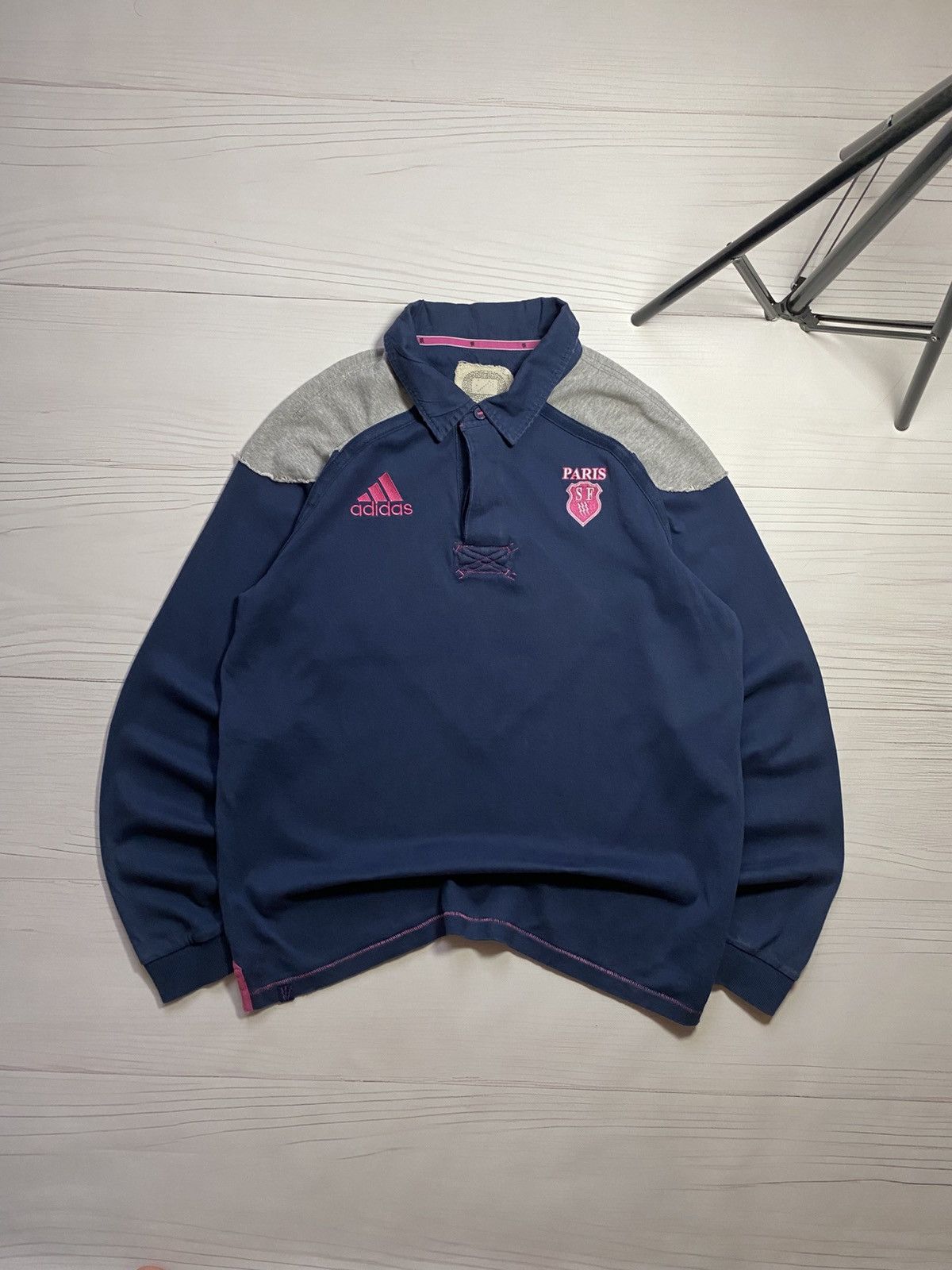 Adidas Vintage Adidas Paris SF training soccer rugby jersey Size US XL / EU 56 / 4 - 1 Thumbnail