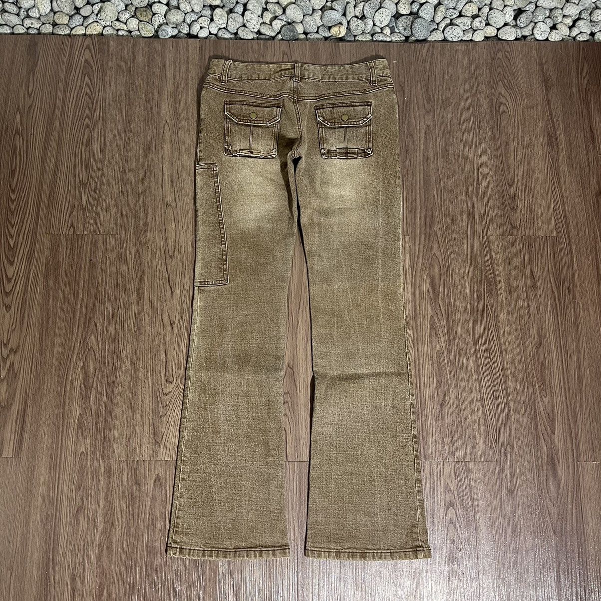 If Six Was Nine × Japanese Brand × Vintage Jouer Aux Echecs flare mudwash jeans rare design Size US 31 - 2 Thumbnail