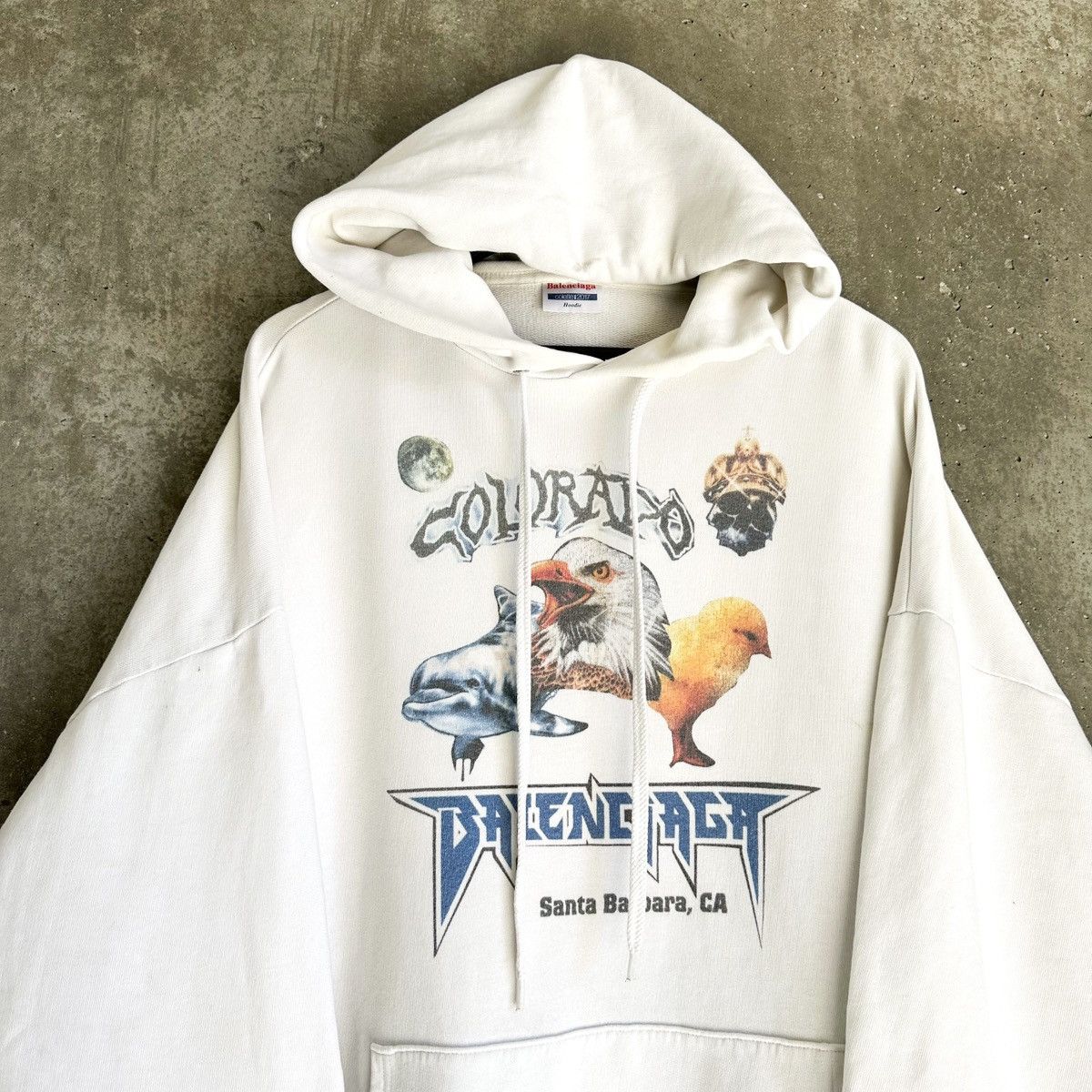 Balenciaga 1/1 2017 Balenciaga x Colette Paris Pop-Up Collage Hoodie Size US XL / EU 56 / 4 - 8 Thumbnail
