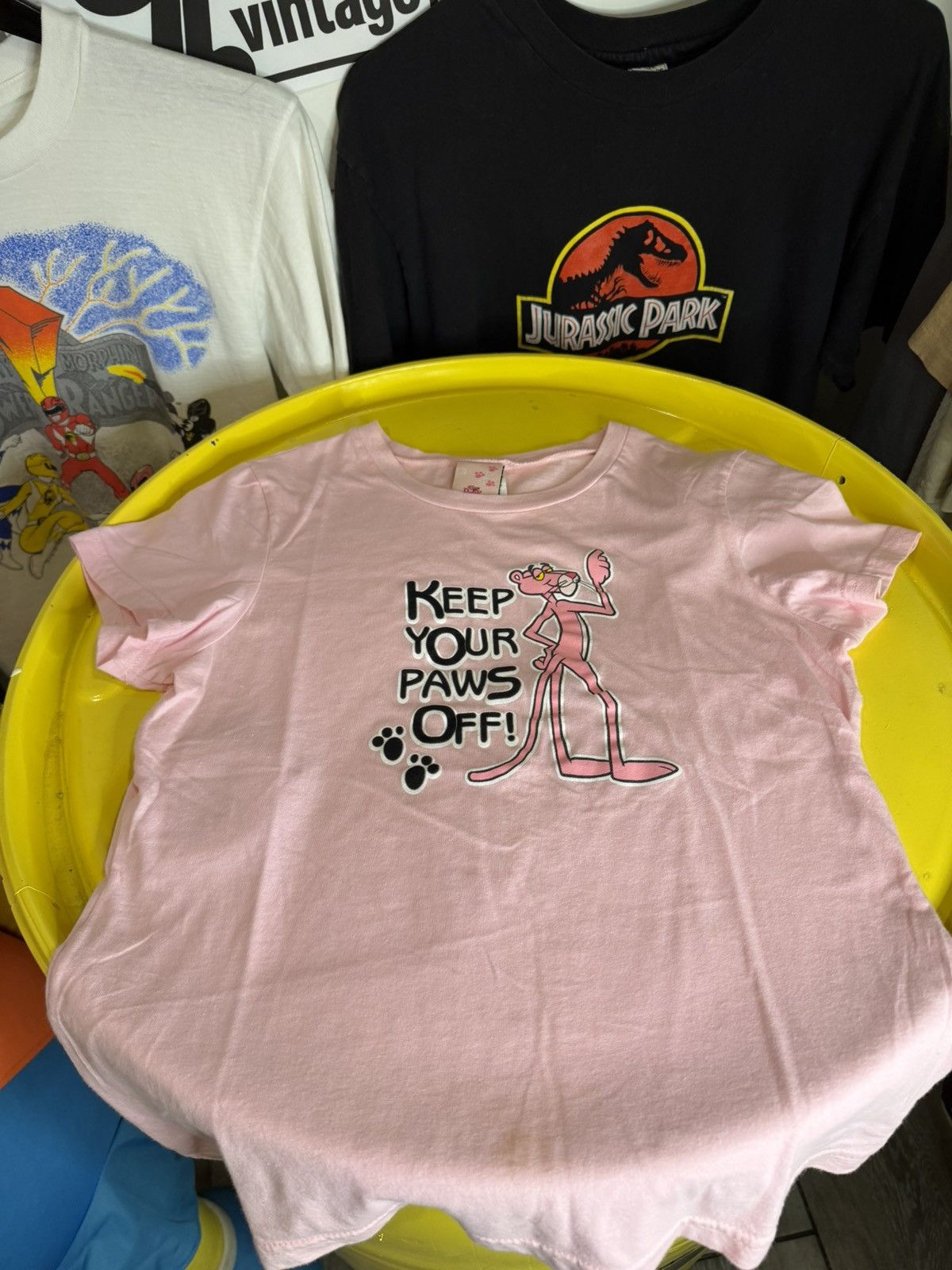 Vintage 1990s pink Panther vintage women’s T-shirt Size S / US 4 / IT 40 - 1 Thumbnail