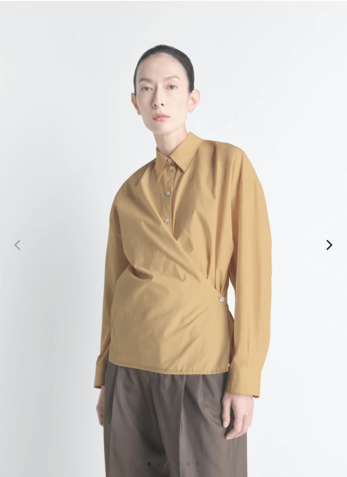 Lemaire Lemaire Straight Collar Twisted Shirt - 38 Size M / US 6-8 / IT 42-44 - 2 Thumbnail