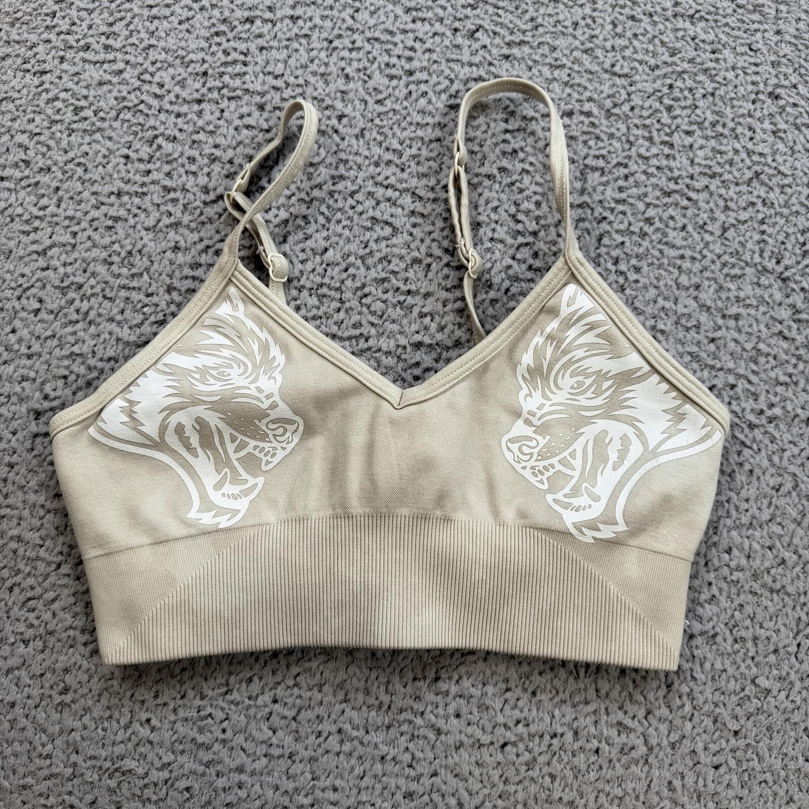 Darc Sport Darc Sport Wolves SHE Seamless Sports Bra Beige Adjustable Size ONE SIZE - 1 Thumbnail