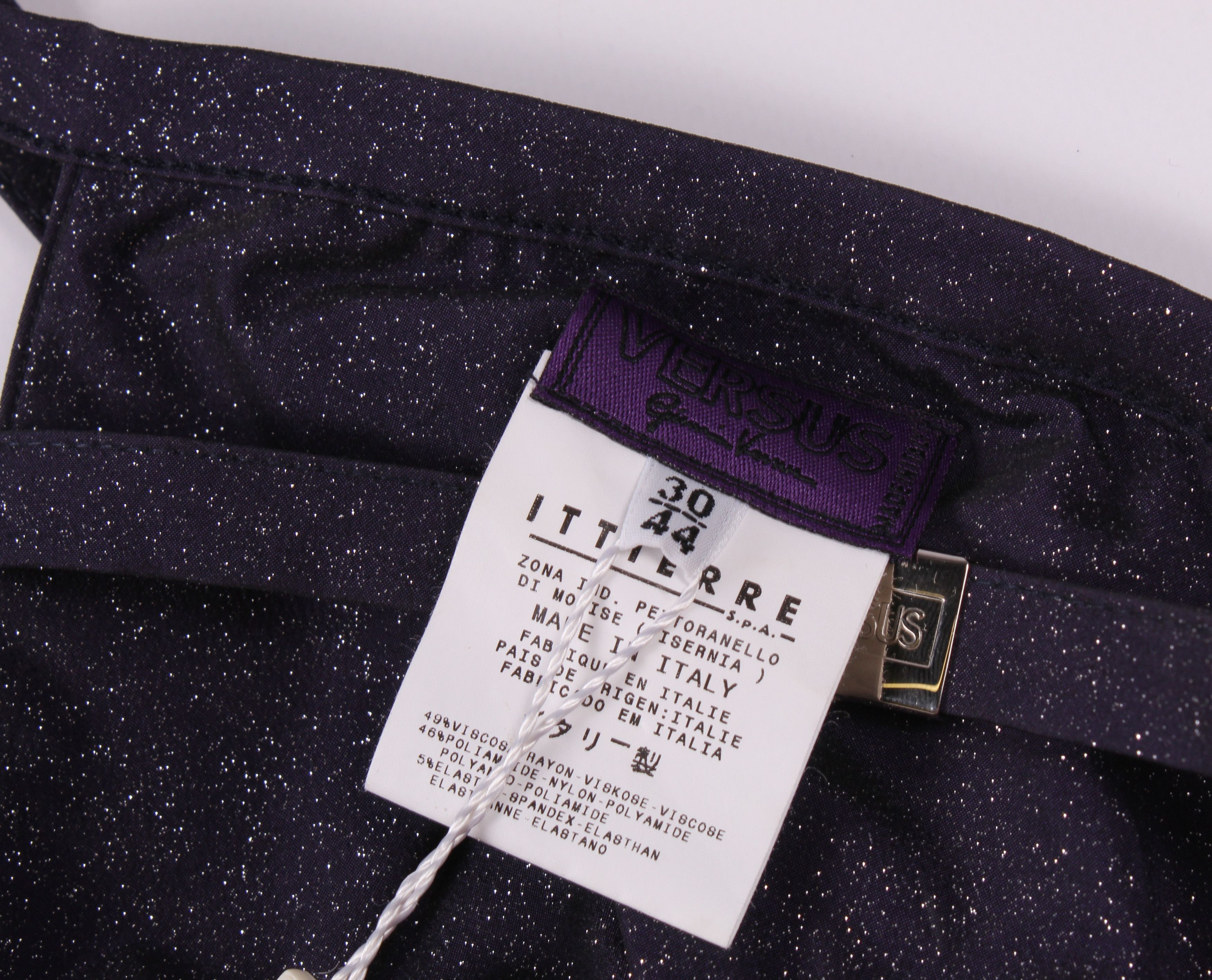 Versace × Versus Vintage 90's Versus Gianni Versace Glitter Bra Top Size ONE SIZE - 6 Thumbnail