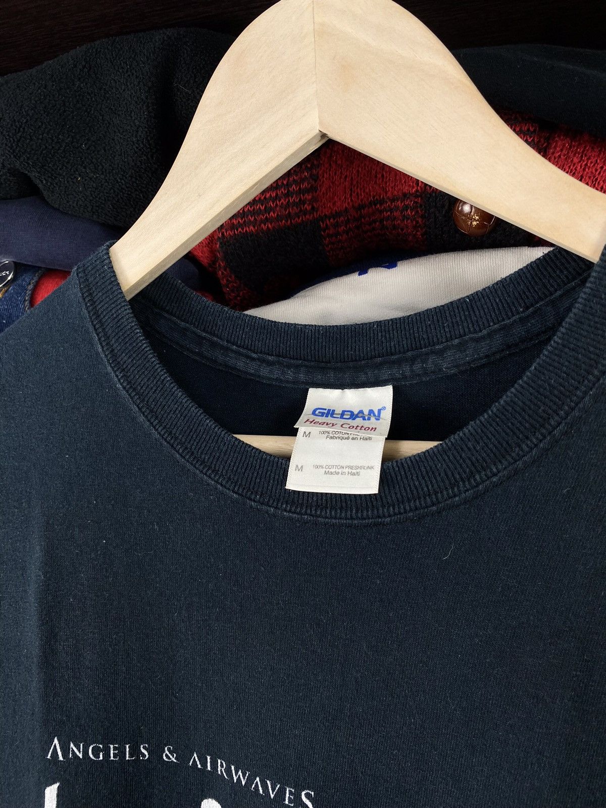 Band Tees × Vintage Vintage Angel Airwaves Love Tee Size US L / EU 52-54 / 3 - 5 Thumbnail
