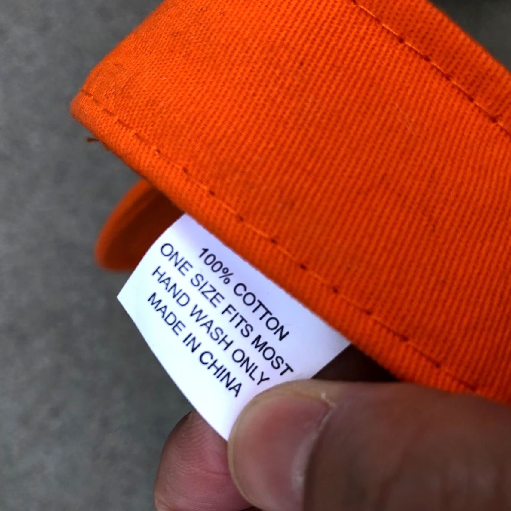 Vintage AMAZON GO Visor Hat Men's One Size Adjustable Cap Orange 100% Cotton Size ONE SIZE - 5 Thumbnail