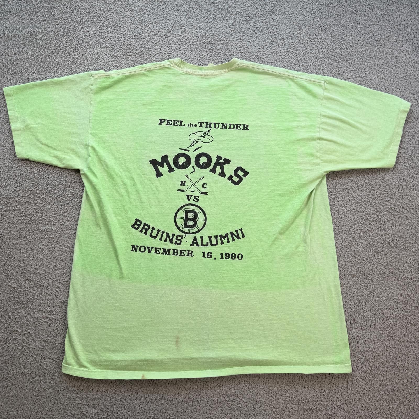 Other Vintage 1990 Budweiser King Of Beers Neon T Shirt Hockey Size US XL / EU 56 / 4 - 2 Thumbnail
