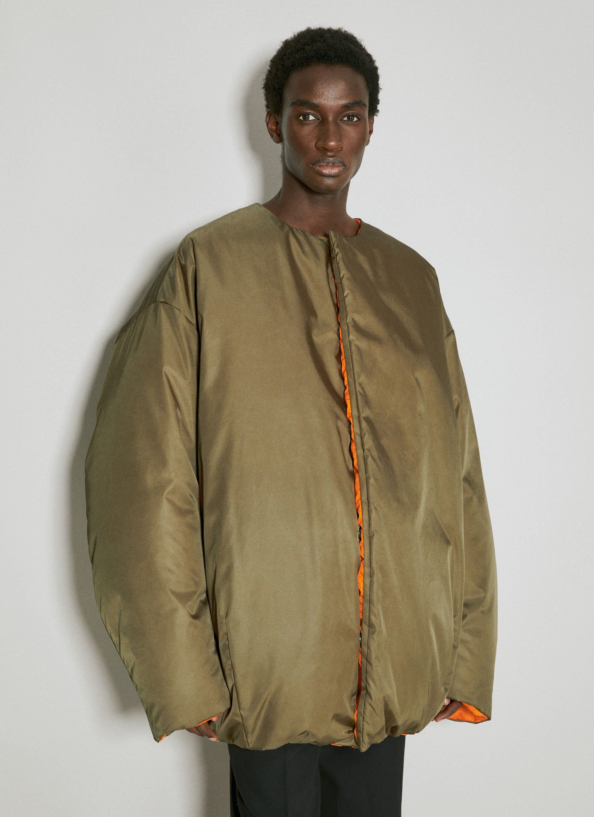 Prada $2.8K VALUE Re-Nylon Down Jacket in khaki Size US XXL / EU 58 / 5 - 1 Thumbnail