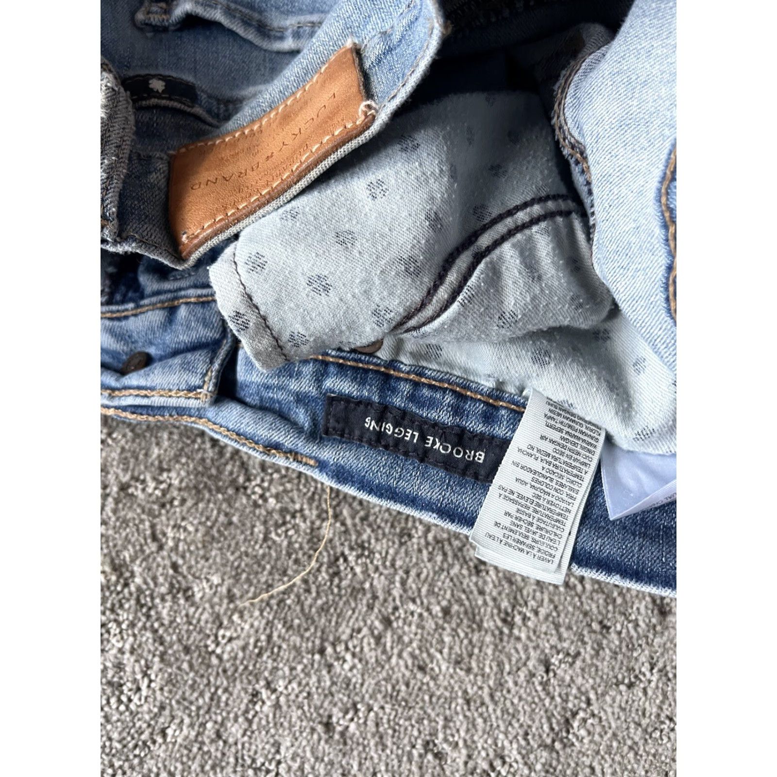 Lucky Brand VINTAGE Lucky Brand Womens Jeans Skinny Fit Low Rise 28in Inseam Size 8 Blue Denim Size 30" / US 8 / IT 44 - 6 Thumbnail