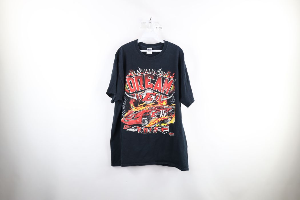 Vintage Y2K 2015 Spell Eldora Speedway Racing Fire Flames T-Shirt | Grailed