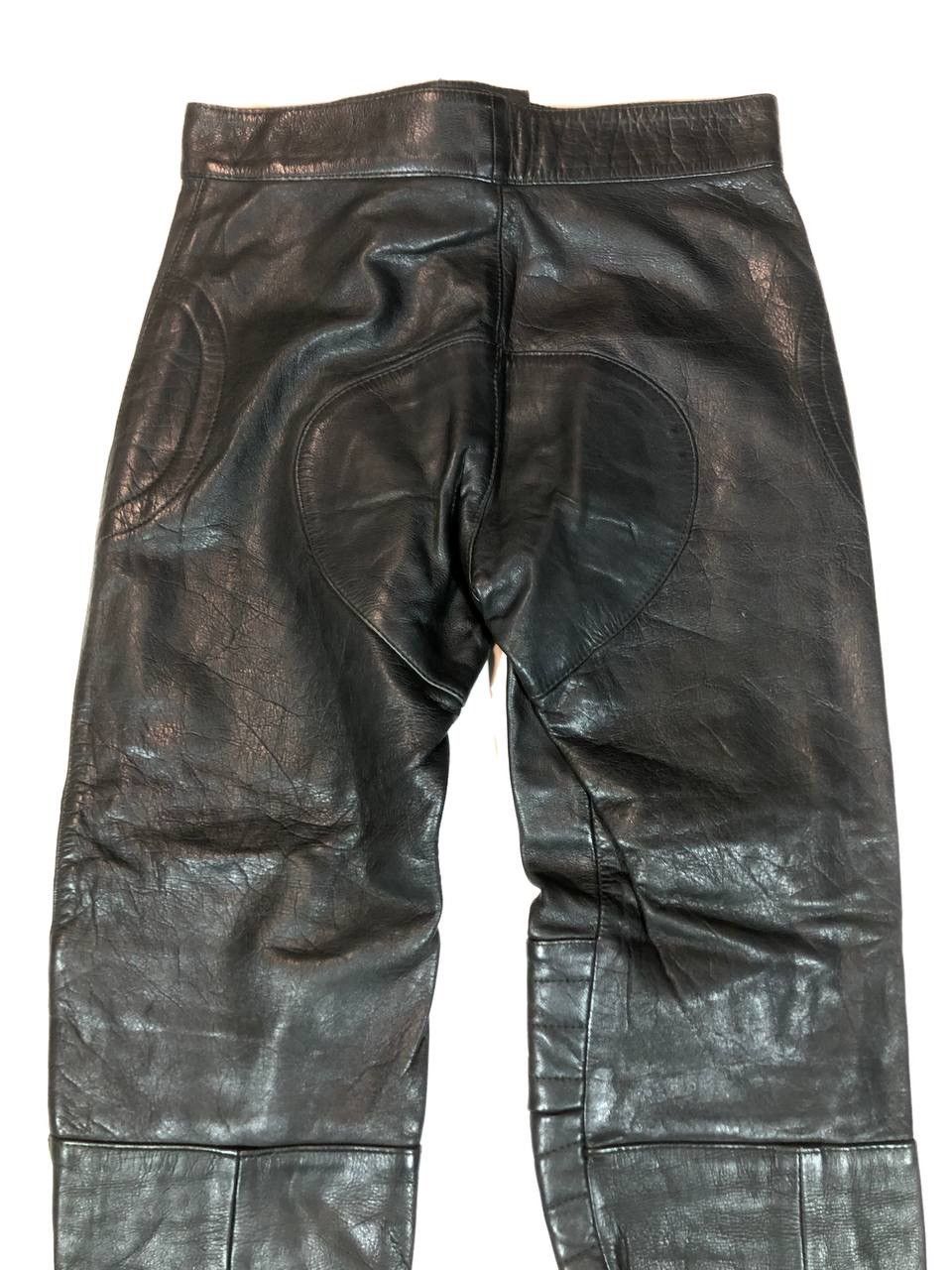 Genuine Leather Vintage Leather Moto Biker Pants Size US 30 / EU 46 - 6 Thumbnail