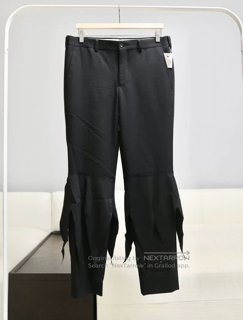 Comme des Garcons Comme Des Garcons size M Black wool trim long pants Size US 27 - 1 Thumbnail