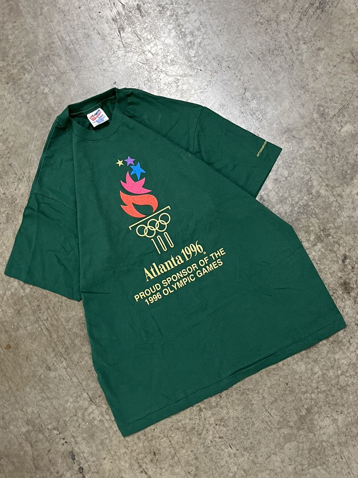 Vintage Vintage Atlanta Olympics 90s sports tee shirt forest green Size US L / EU 52-54 / 3 - 2 Thumbnail