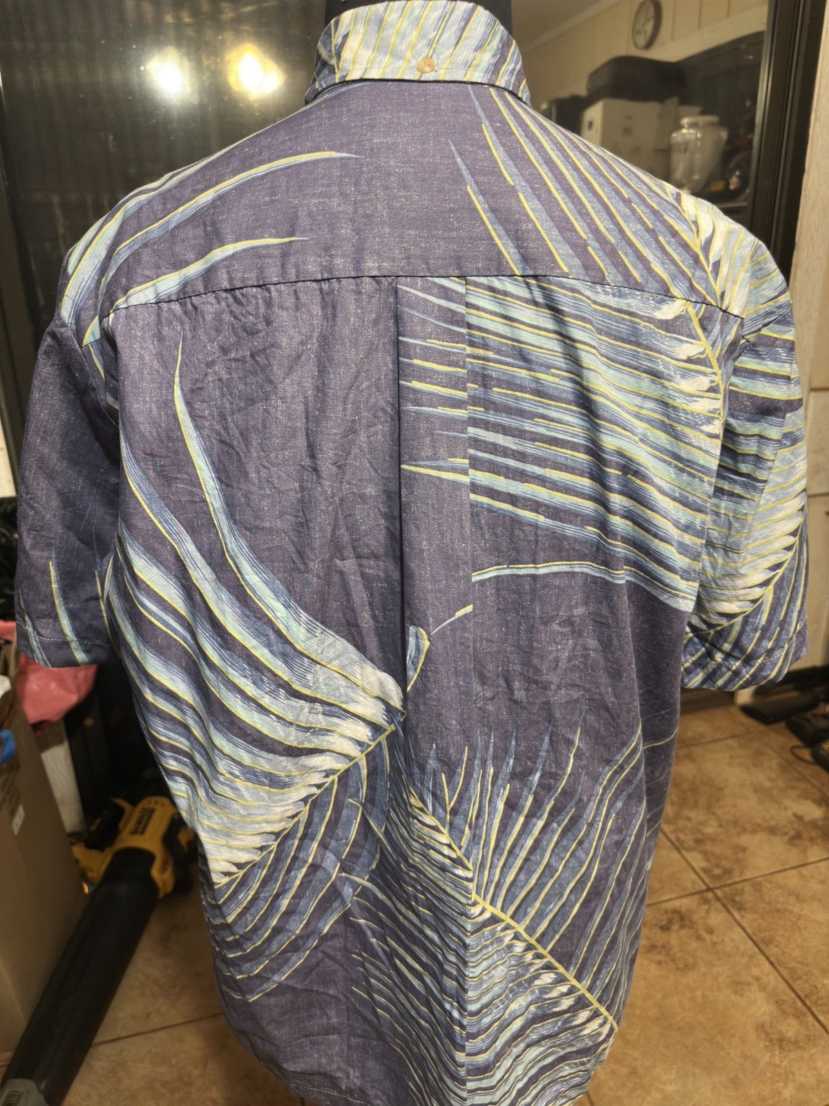 Other PreOwned Kahala Hawaiian Print Blue 3/4 Button Men's Large Size US L / EU 52-54 / 3 - 2 Thumbnail