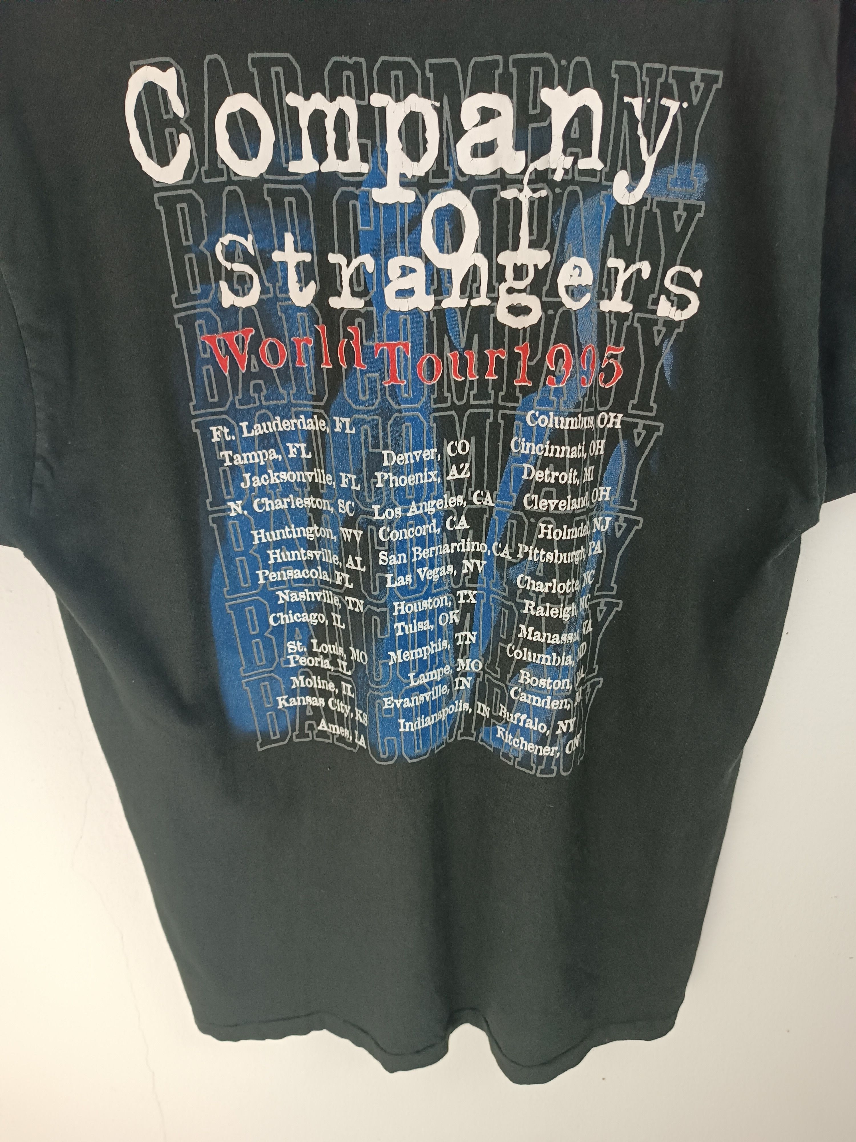 Band Tees VINTAGE '95 FADED BAD COMPANY WORLD TOUR (boston lynyrd led) Size US L / EU 52-54 / 3 - 14 Thumbnail