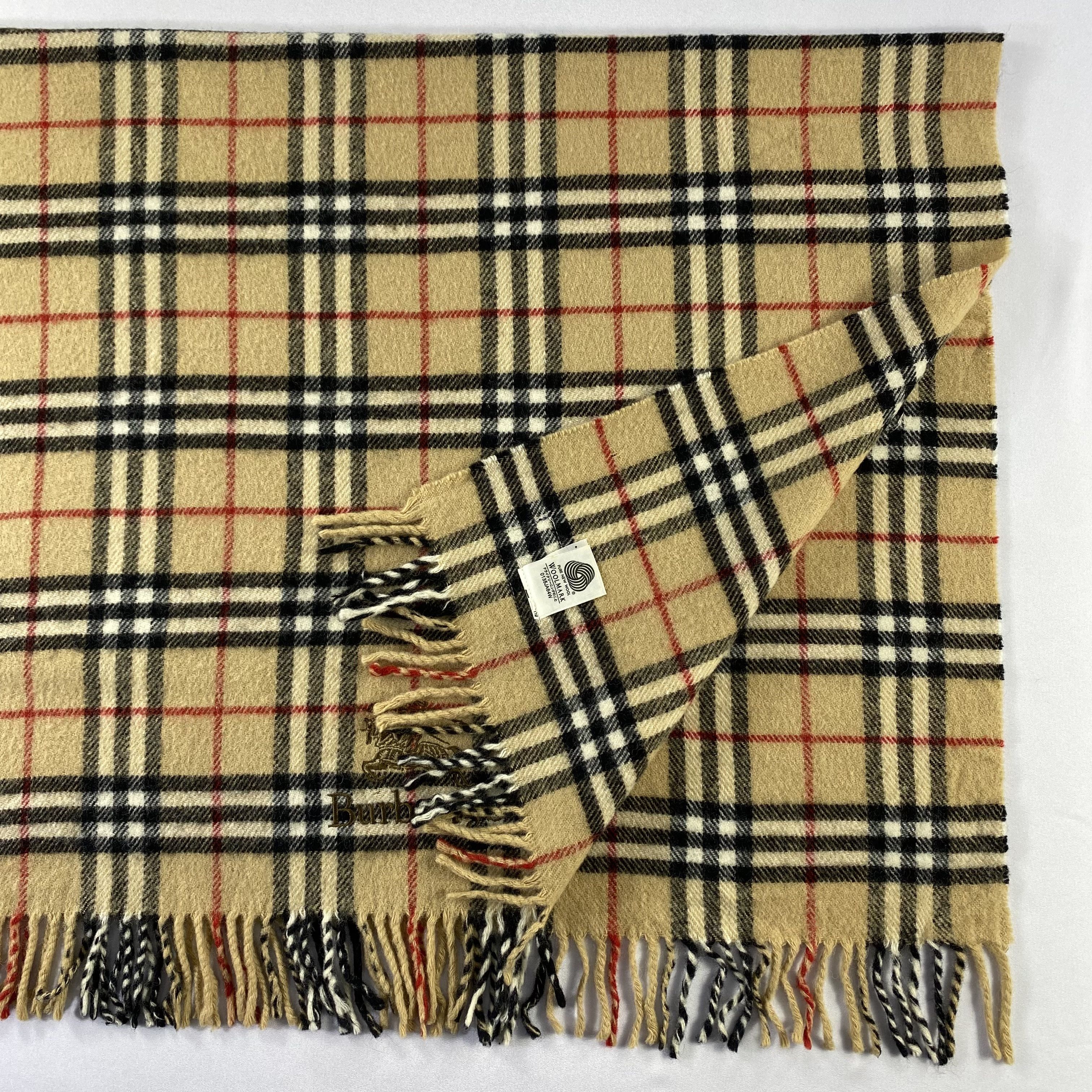 Burberry × Vintage Burberry Scarf Neck Wrap Big Size Muffler Size ONE SIZE - 4 Thumbnail